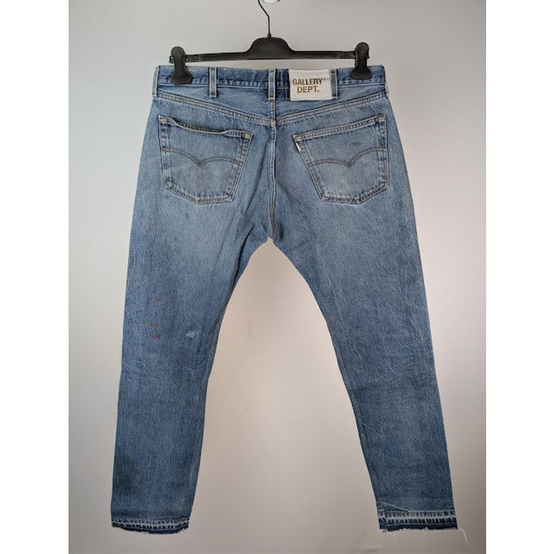 Gallery Dept. o1rshd1 Levi's 501 Reconstructed Denim Jeans in Indigo Blue Size US 35 - 17 Thumbnail