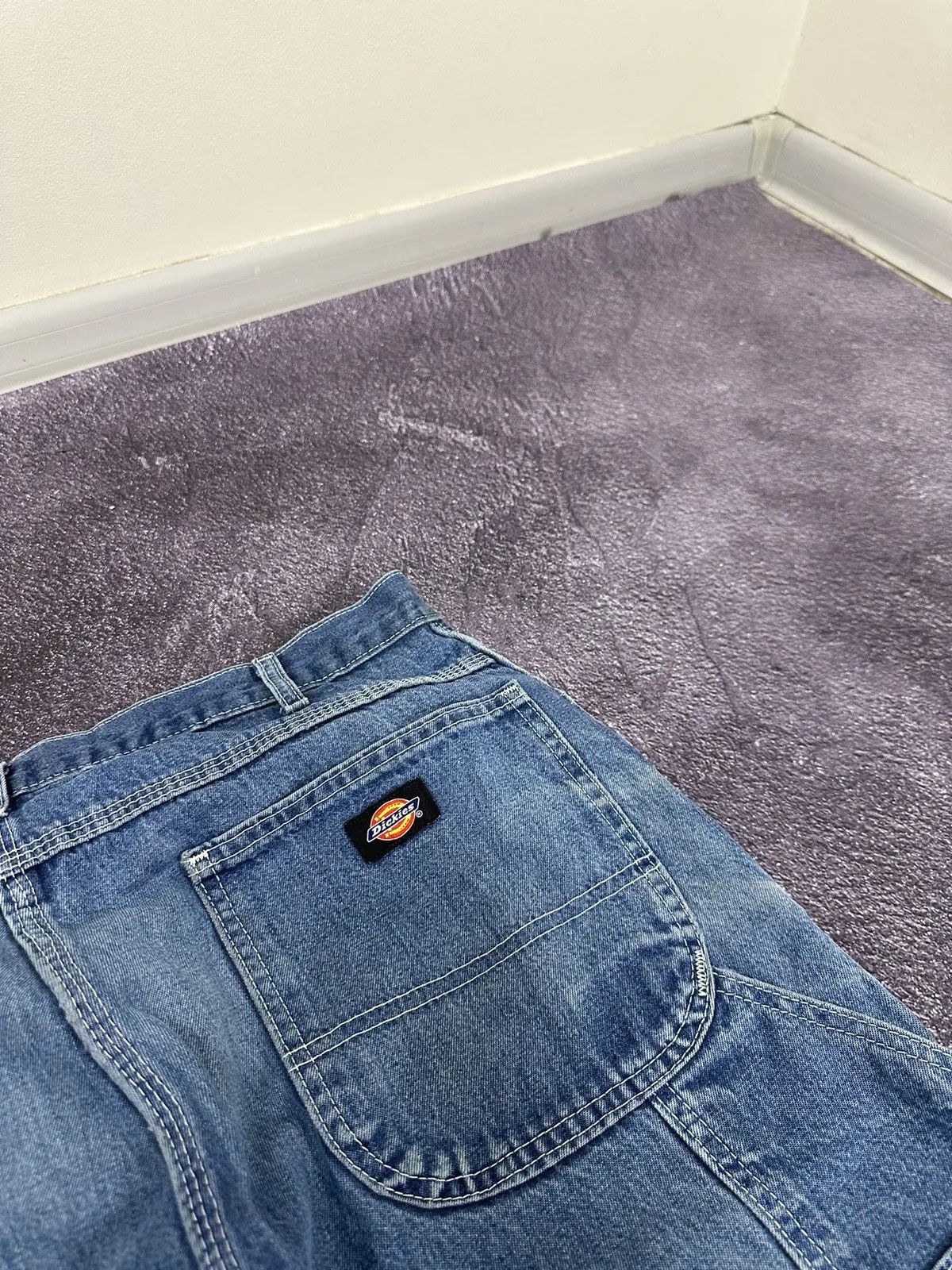 Dickies × Vintage Vintage Dickies Faded Blue Denim Skate Hype Baggy Jeans Size US 36 / EU 52 - 7 Thumbnail