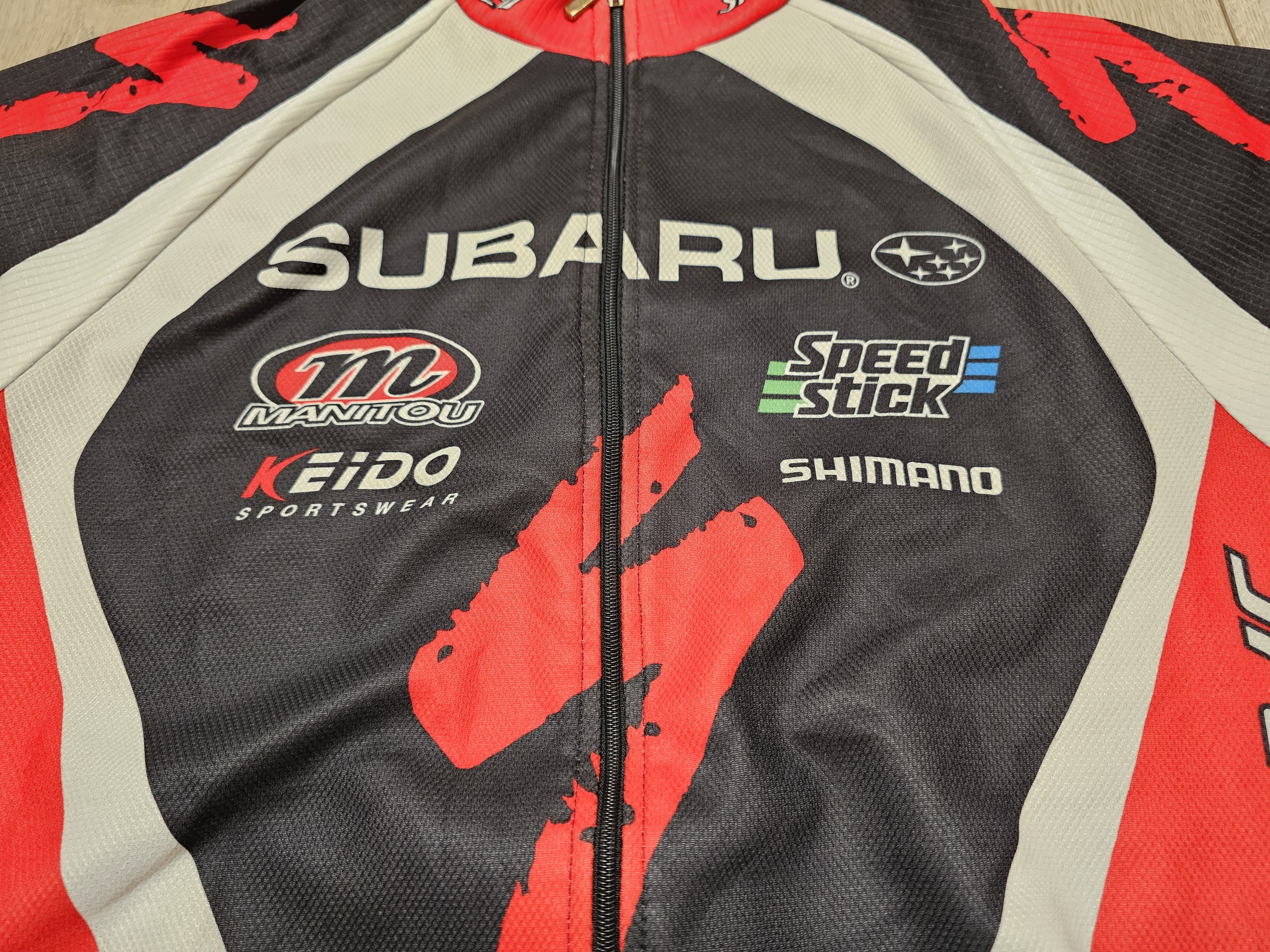 Vintage SUBARU VINTAGE CYCLING JERSEY LONG CYCLING TEAM VELO JERSEY Size US L / EU 52-54 / 3 - 4 Thumbnail