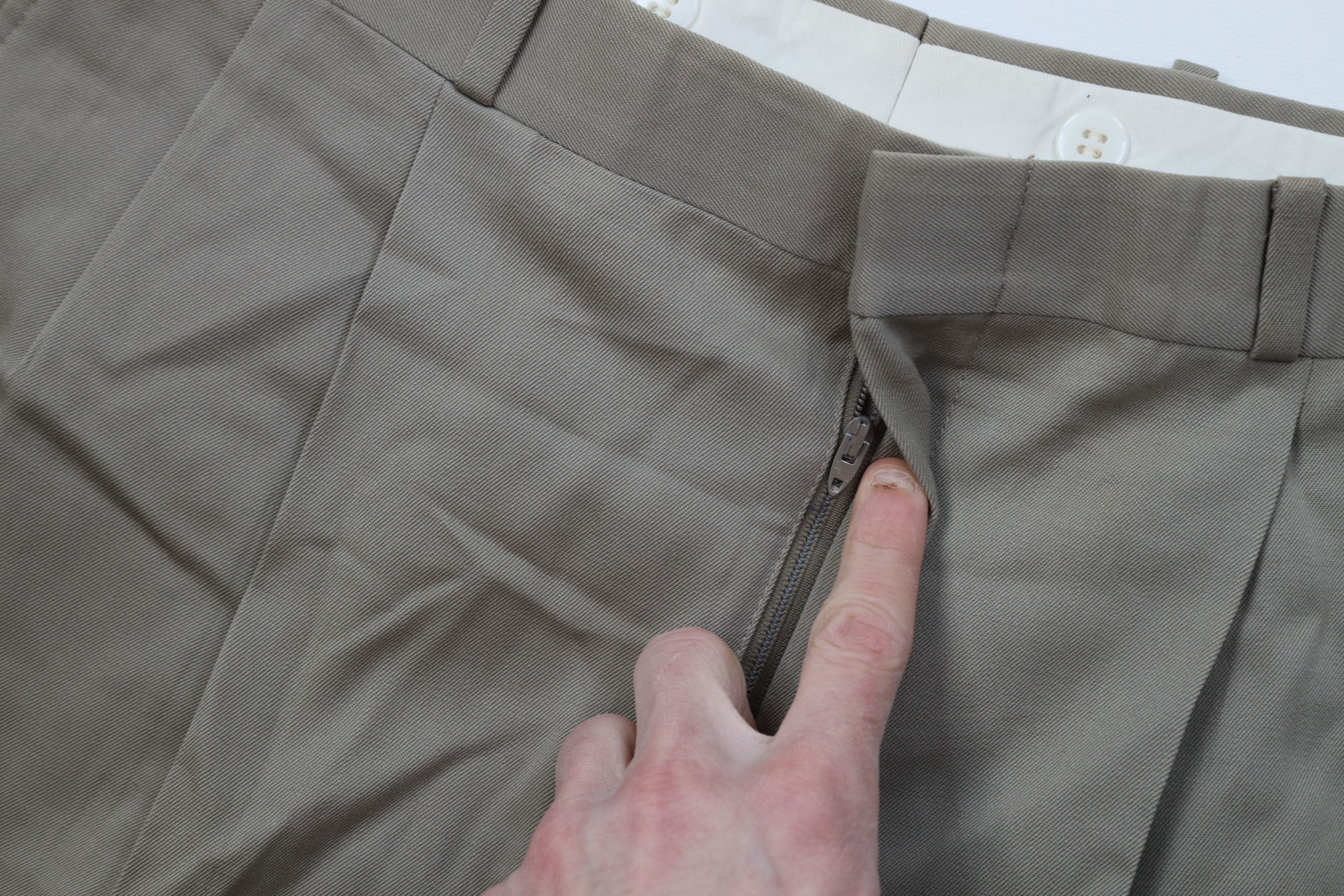 Vintage Vintage 70s Streetwear Rayon Gabardine Wide Leg Chino Pants Size US 34 / EU 50 - 7 Thumbnail