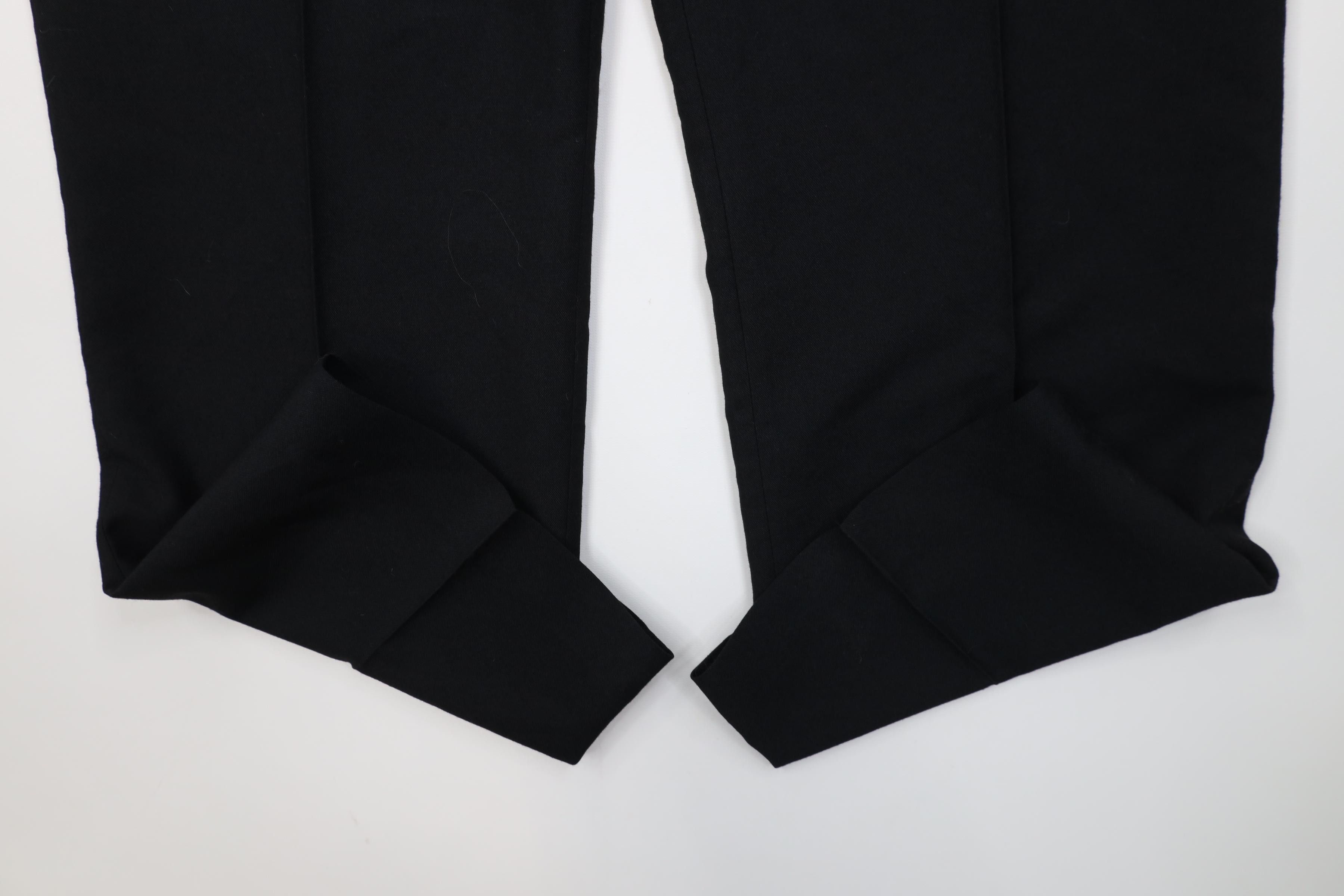 Vintage Vintage 70s Streetwear Knit Wide Leg Chino Pants Black USA Size US 38 / EU 54 - 5 Thumbnail