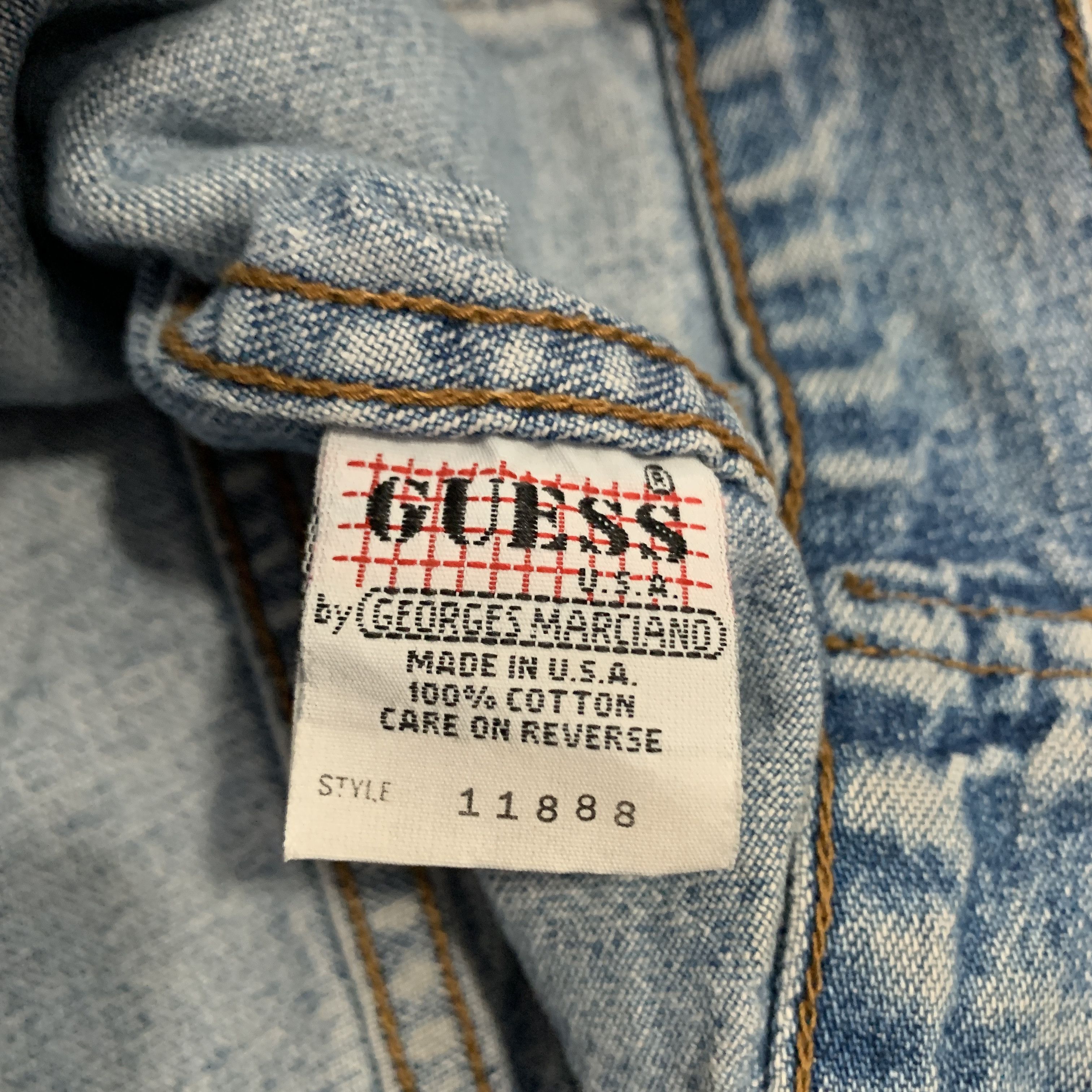 Georges Marciano GUESS 80s GEORGES MARCIANO Denim Jacket Size US S / EU 44-46 / 1 - 2 Thumbnail