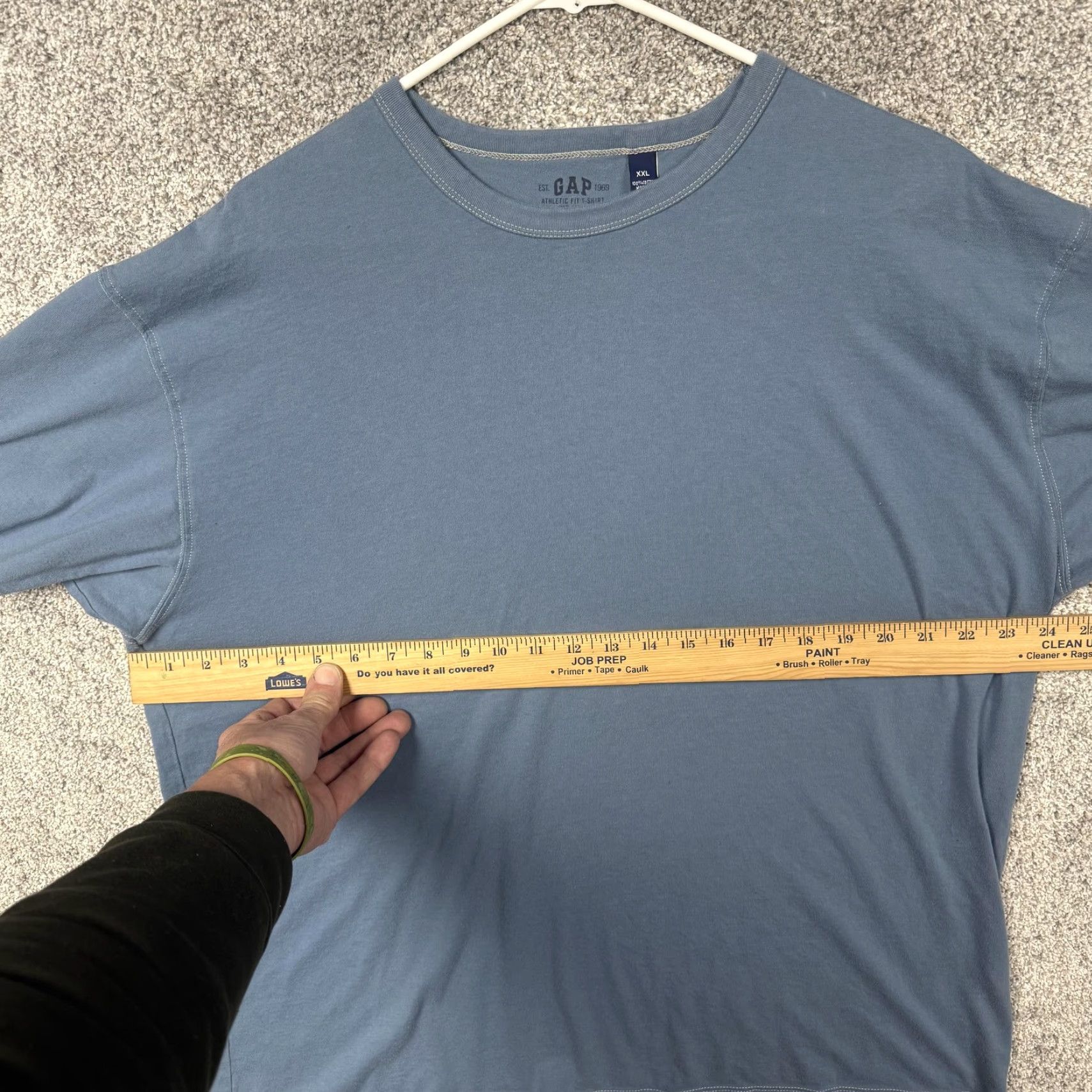 Gap VINTAGE Gap Shirt 2XL Blue Athletic Fit 100% Cotton Tagless Tee Streetwear Mens Size US XXL / EU 58 / 5 - 3 Thumbnail