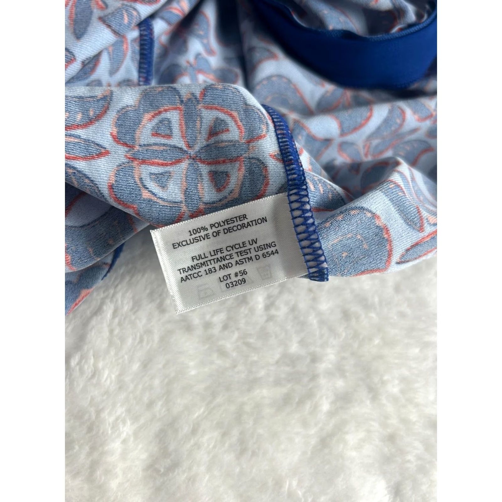 Vintage Coolibar Womens Long Sleeve Water Jacket XL Blue Floral UPF 50+ UV Lightweight Hoodie Jacket Size XL / US 12-14 / IT 48-50 - 5 Thumbnail