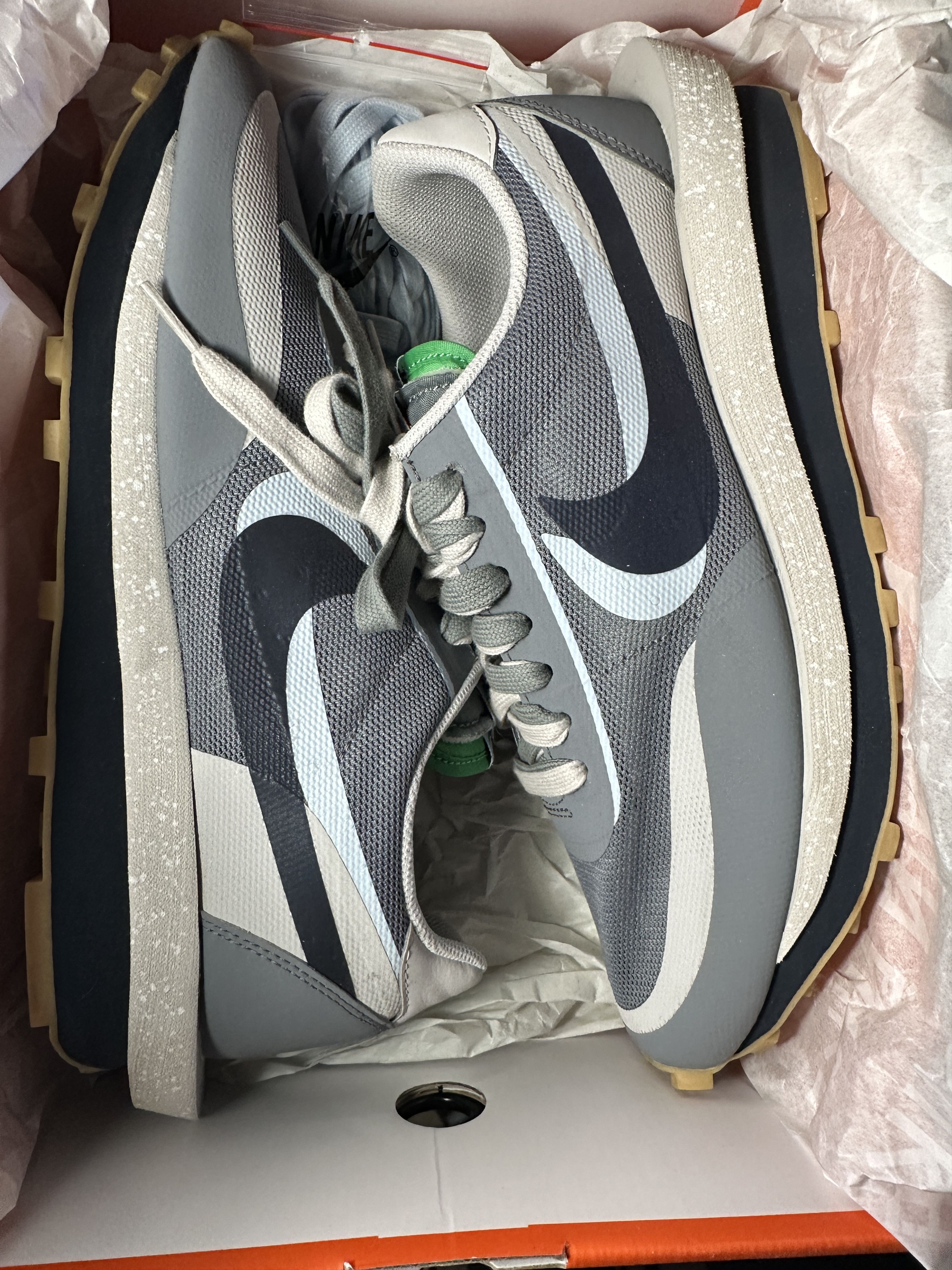 CLOT × Nike × Sacai Nike LD Waffle Cool Grey 11.5M Size US 11.5 / EU 44-45 - 7 Thumbnail