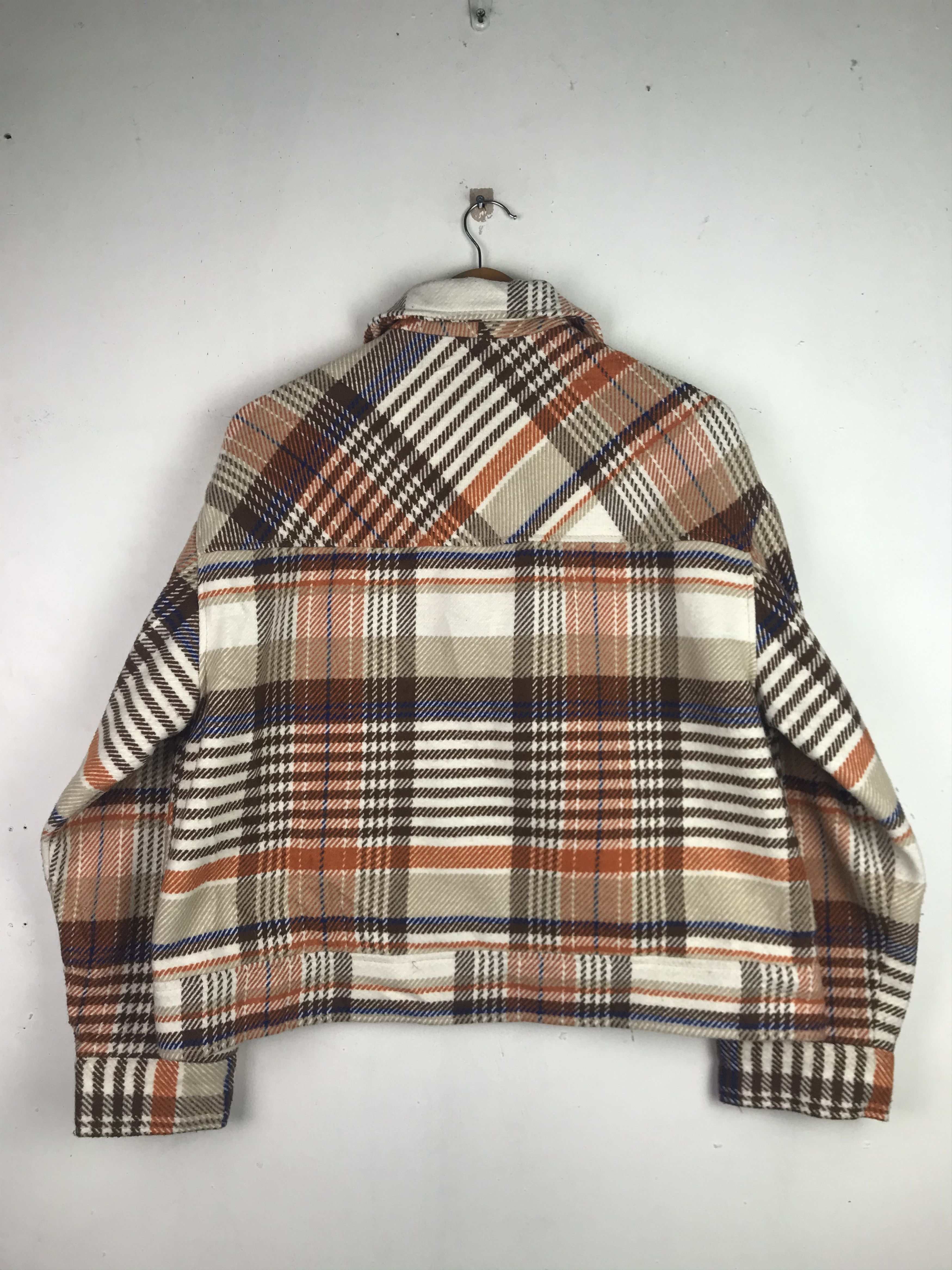 Flannel × Japanese Brand × Vintage Vintage Crop Button's up Rare Design Flannel Size US M / EU 48-50 / 2 - 2 Thumbnail