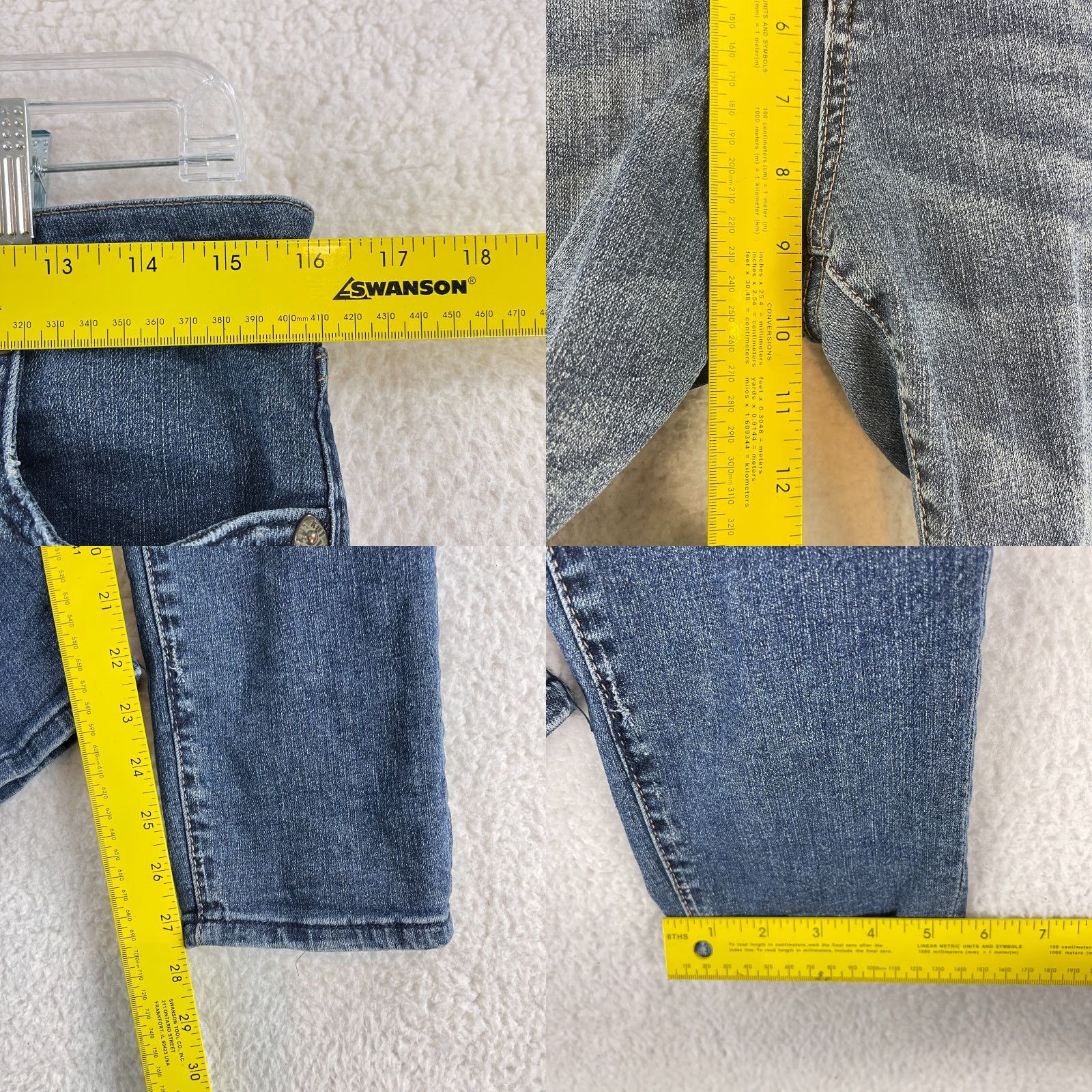 Vintage KUT from the Kloth Katy Boyfriend Jeans Womens Size 6 Blue Denim Mid-Rise Casual Jeans Size 28" / US 6 / IT 42 - 8 Thumbnail