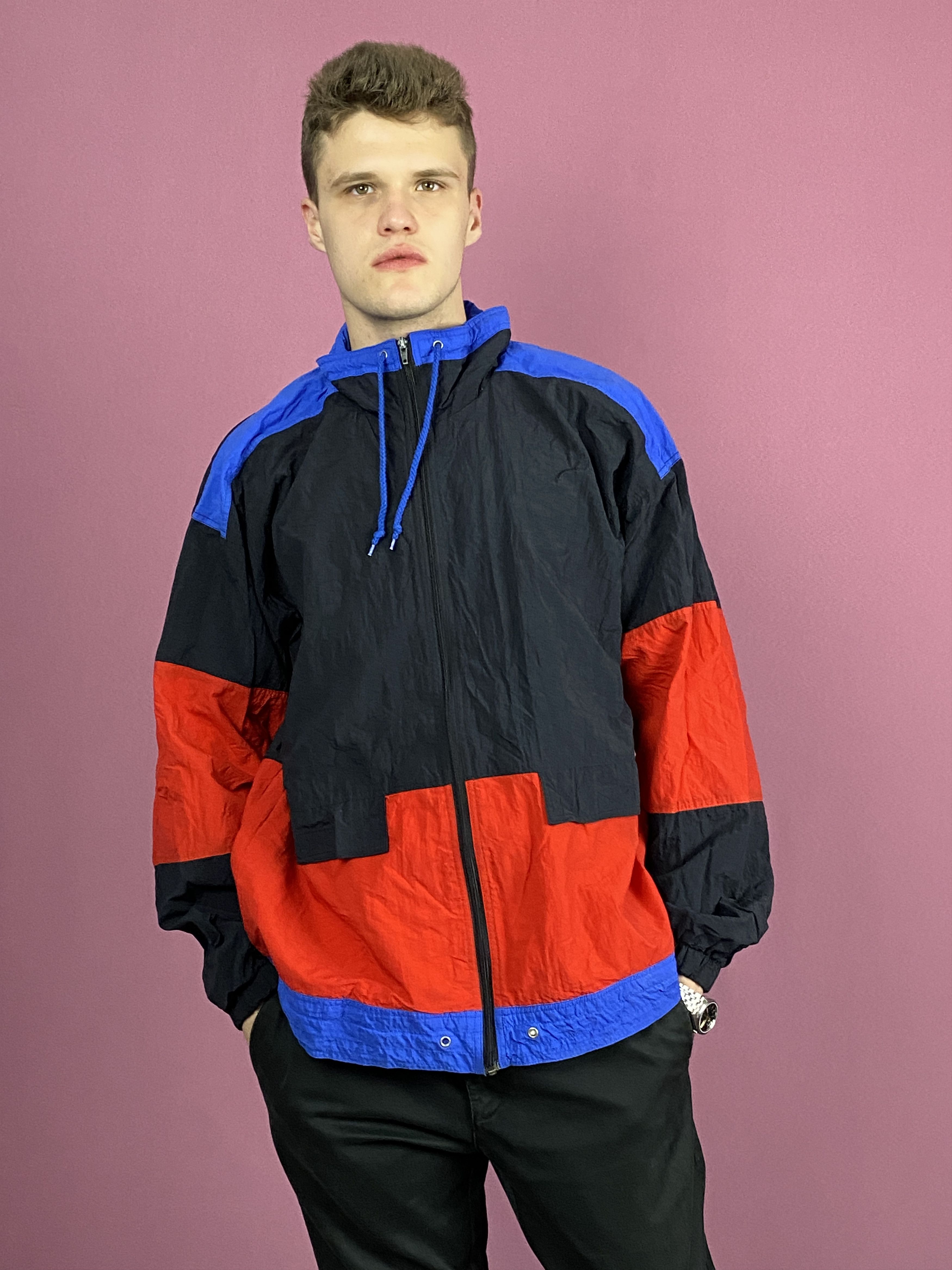 Vintage 90s Vintage Men's Windbreaker Jacket - XL Size US XL / EU 56 / 4 - 1 Thumbnail