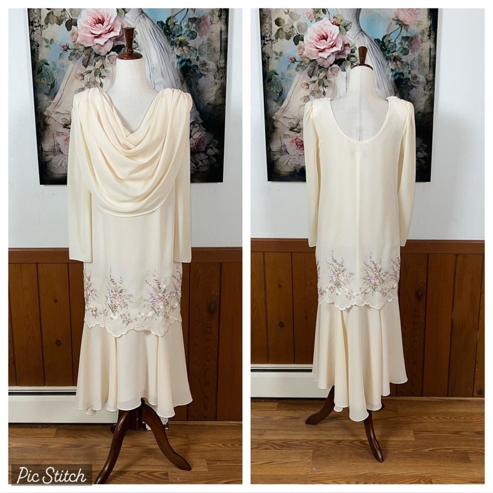 Vintage Vintage 1980s Nightworks Mother of the Bride Dress! Size M / US 6-8 / IT 42-44 - 1 Thumbnail