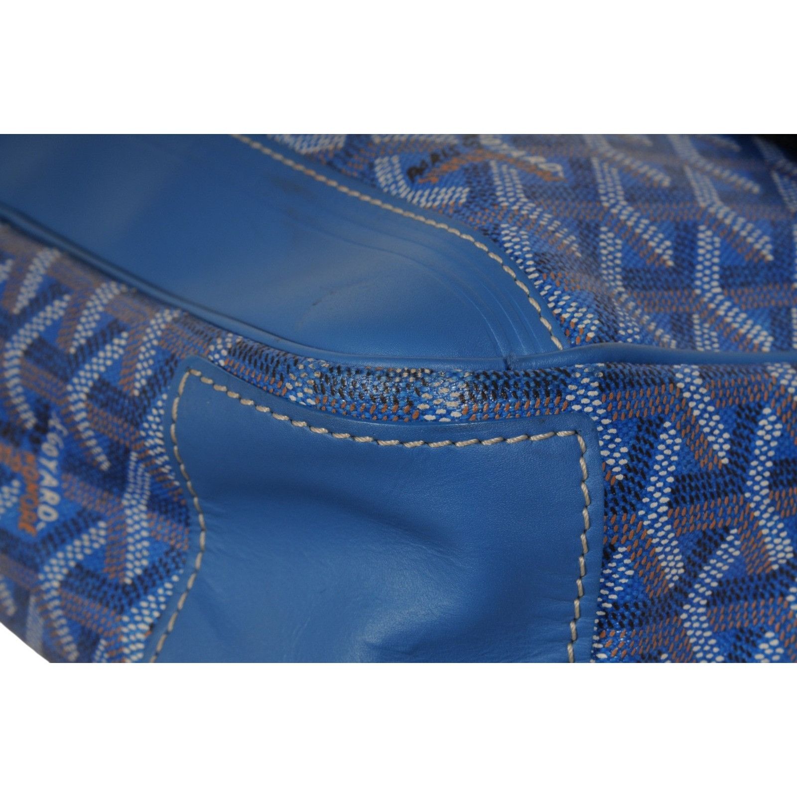 Goyard Grand Bleu MM Messenger Travel Bag Blue - 02639 Size ONE SIZE - 13 Thumbnail