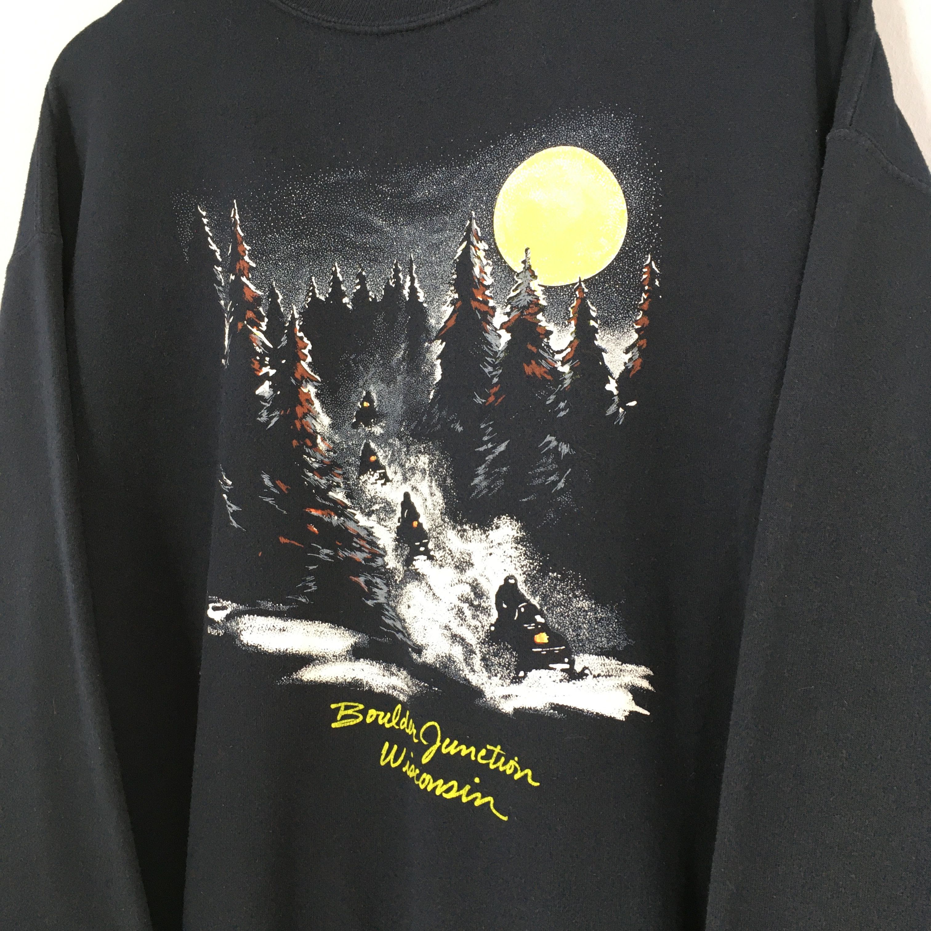 Habitat Vintage Boulder Junction Wisconsin Forest Nature Sweater Size US XXL / EU 58 / 5 - 4 Thumbnail