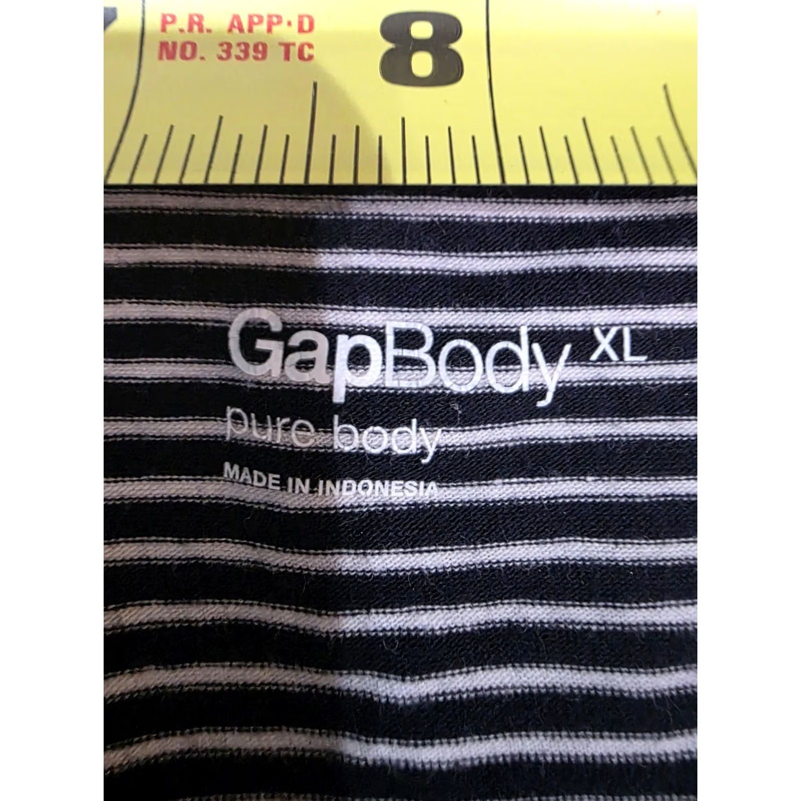 Gap GAP Body Pure Body Nightgown Sleep Shirt Striped XL Navy Blue & White Womens Sleep Shirt Size XL / US 12-14 / IT 48-50 - 2 Thumbnail
