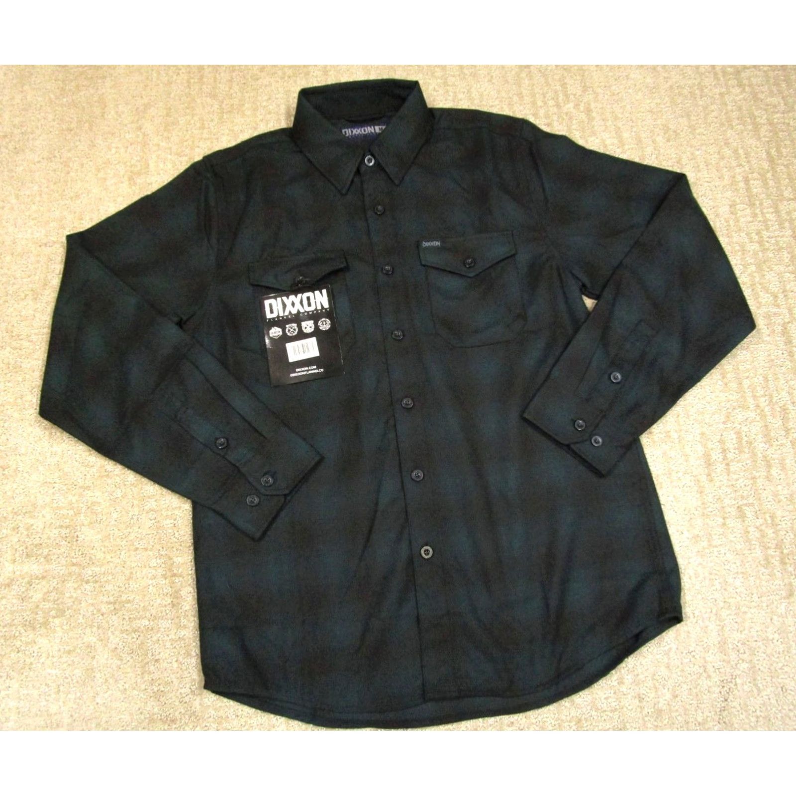 Vintage Dixxon Flannel Shirt Men M Green Black Forest Edition Shadow Plaid NWT Size US M / EU 48-50 / 2 - 2 Thumbnail