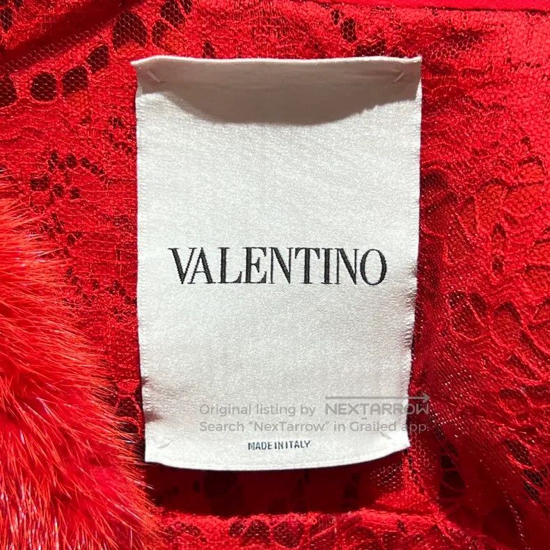 Valentino Valentino Red mink fur coat Size S / US 4 / IT 40 - 3 Thumbnail