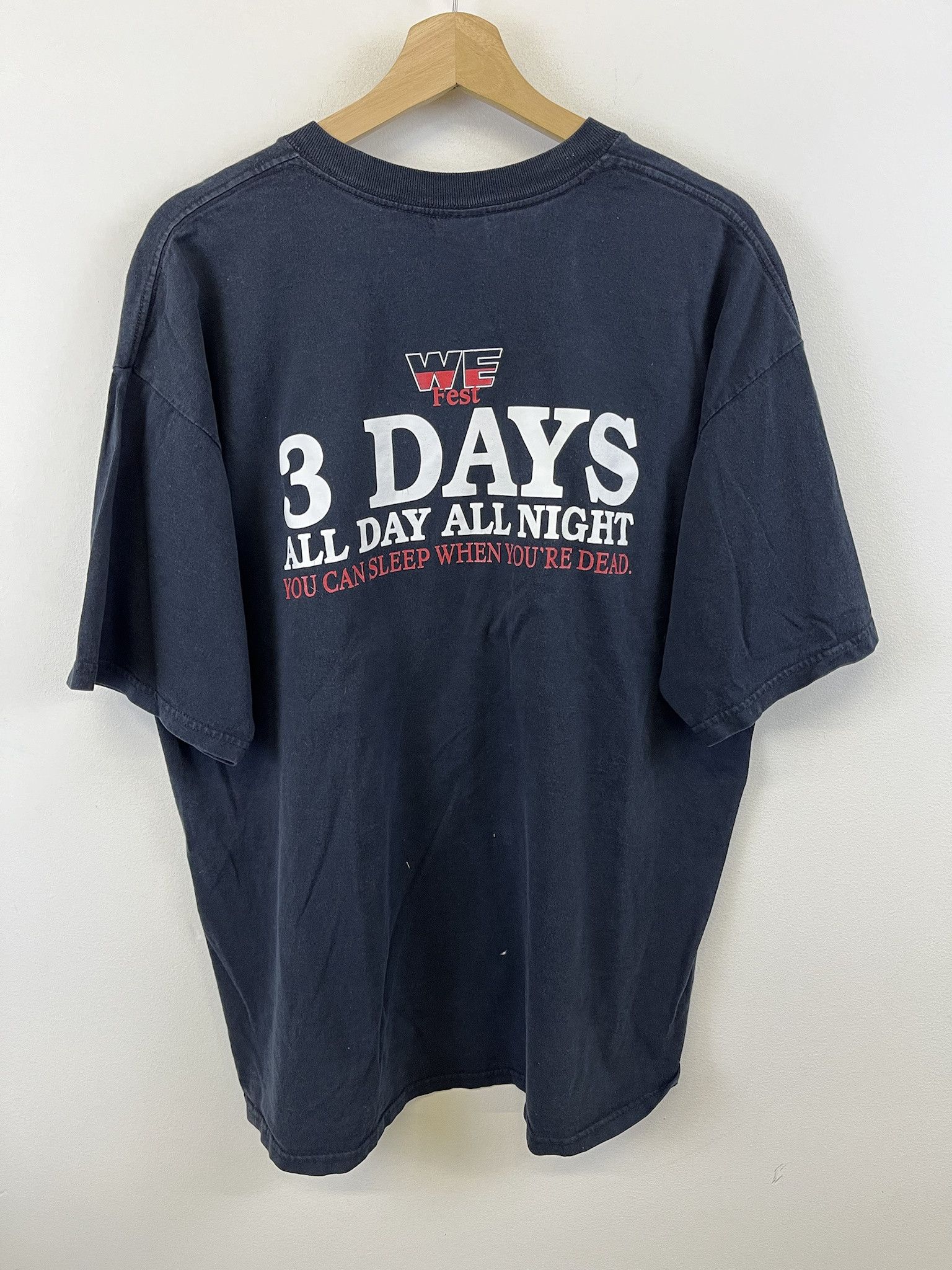 Band Tees Vintage 1990s We Fest You can Sleep When You're Dead Tee Size XL Size US XL / EU 56 / 4 - 1 Thumbnail