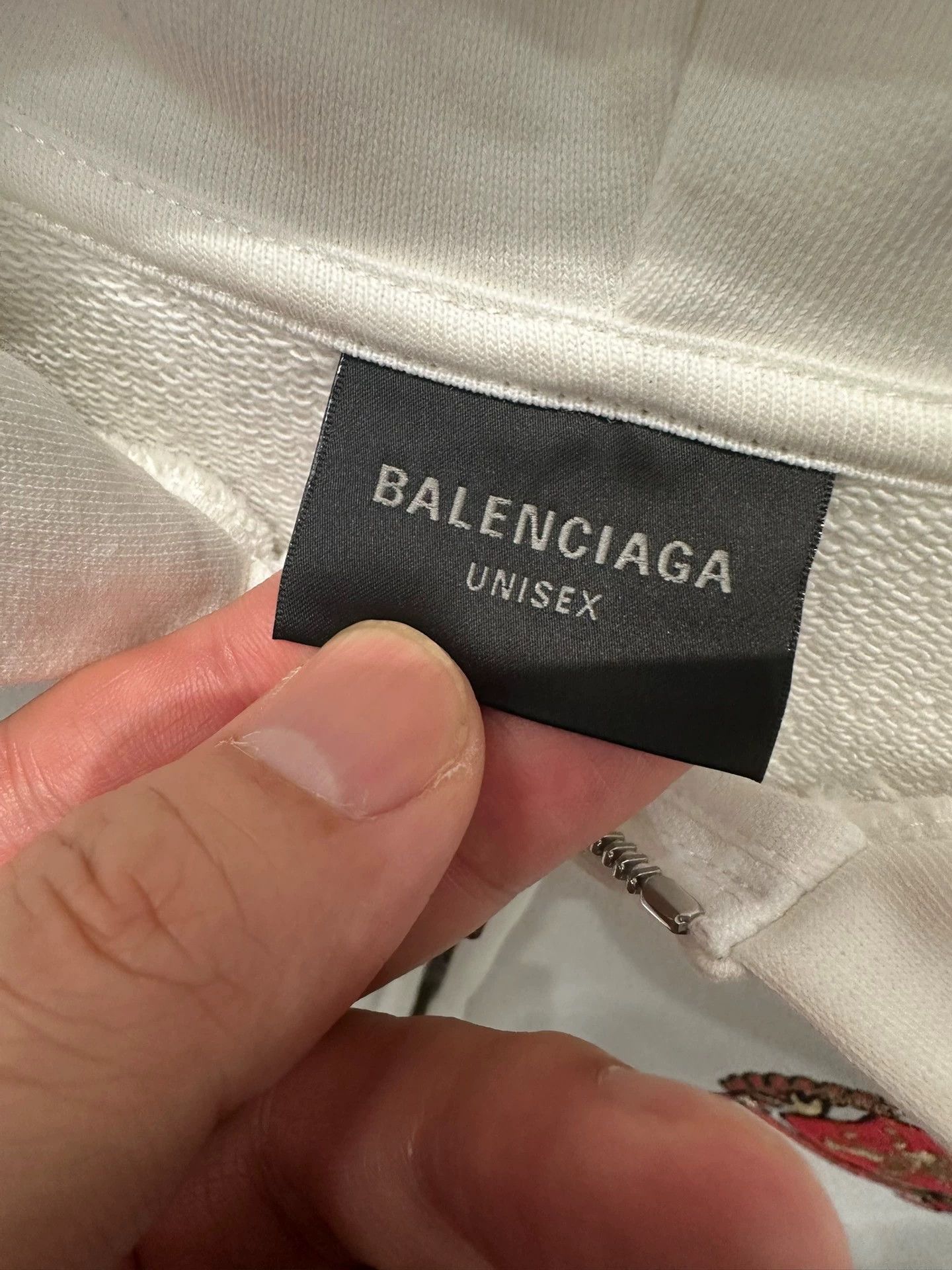 Balenciaga Balenciaga Manchester United White Zip-Up Hoodie Size US XXS / EU 40 - 4 Thumbnail