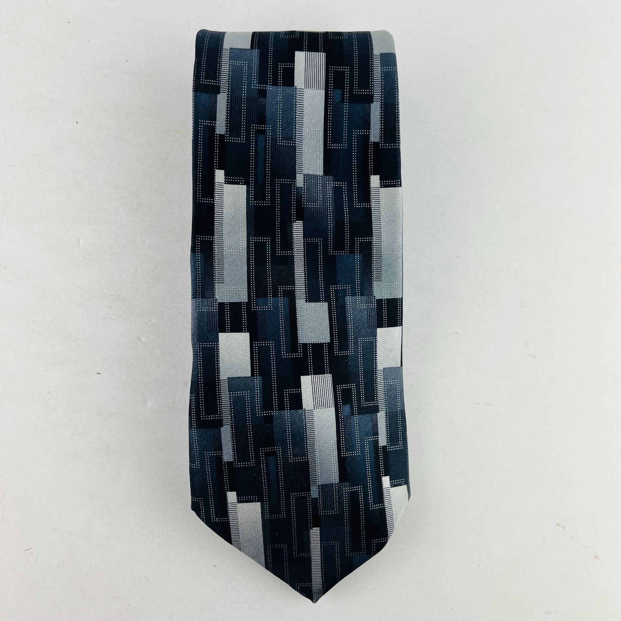 Arrow ARROW Dress Design Necktie Tie 100% Imported Silk Gray Blue Size ONE SIZE - 2 Thumbnail