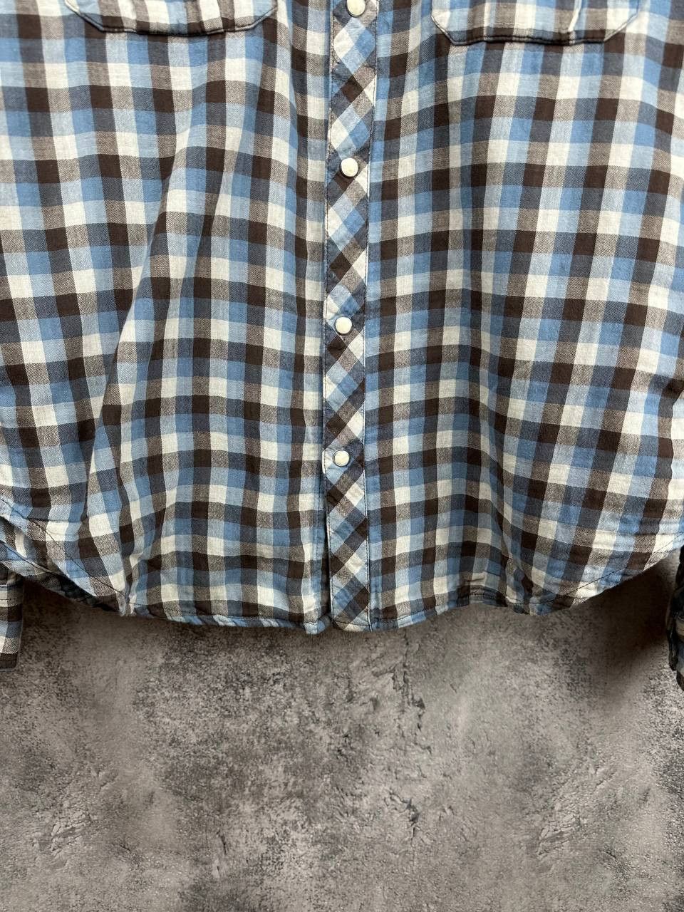 Wrangler Vintage Wrangler N.C.Plaid Flannel Shirt Pearl Western Style Size US L / EU 52-54 / 3 - 7 Thumbnail