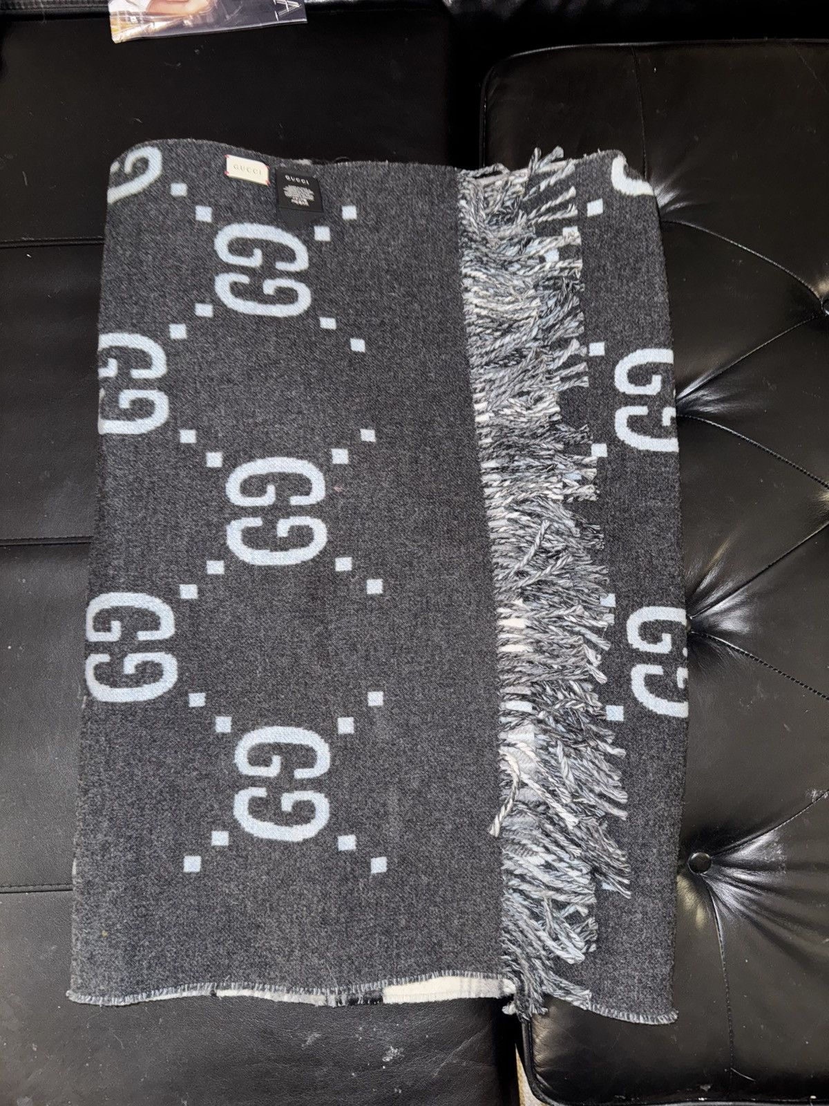 Gucci Gucci GG Monogram Reversible Wool Poncho – Rare Piece Size US M / EU 48-50 / 2 - 6 Thumbnail