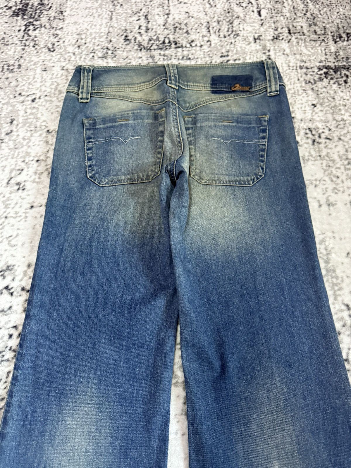 Diesel Vintage Diesel Low Rise Wide Leg Flare Jeans Size US 27 - 7 Thumbnail