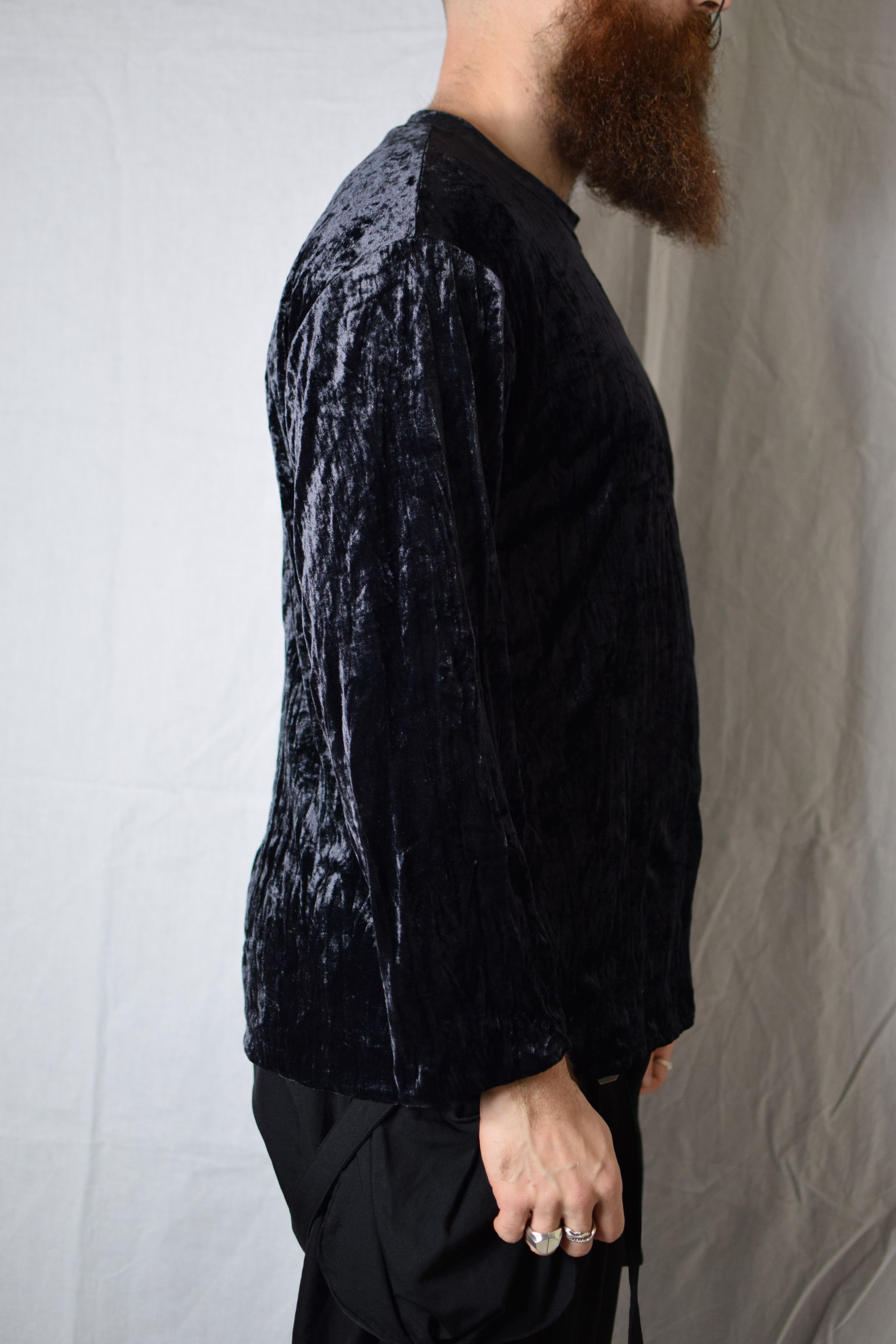 Yohji Yamamoto YYPH AW01 Velour Top - HV-T32-302 Size US L / EU 52-54 / 3 - 6 Thumbnail