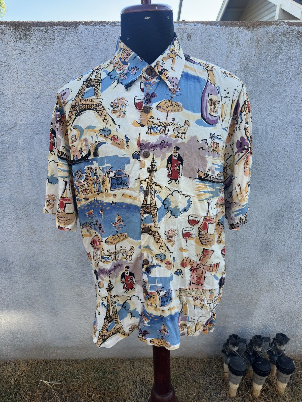 Kahala VTG Kahala John Severson Men's M Paris Venice Eiffel Tower Size US M / EU 48-50 / 2 - 1 Thumbnail