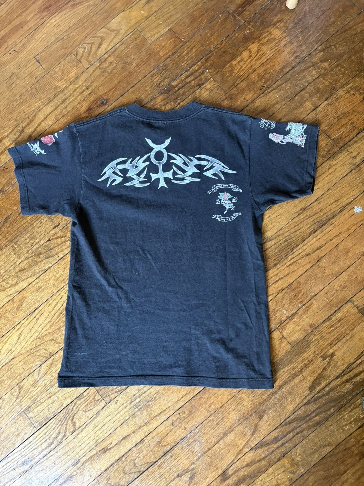 Vintage Vintage Dennis Rodman Tattoo T-Shirt Size US M / EU 48-50 / 2 - 2 Thumbnail
