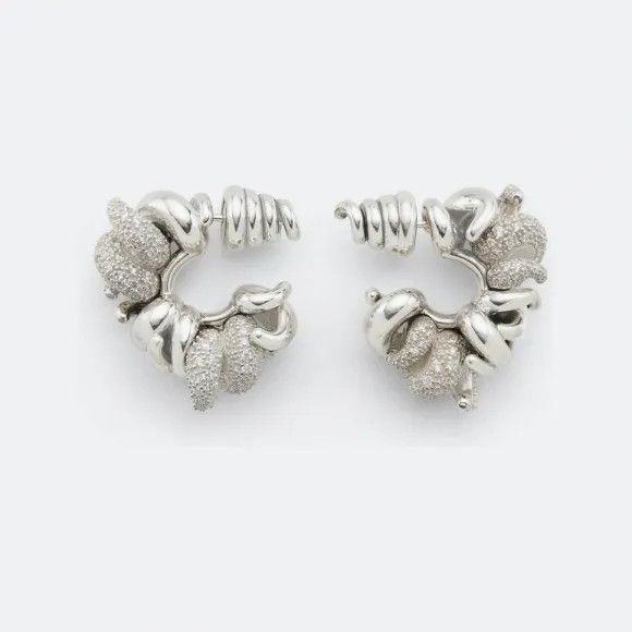 Bottega Veneta o1n1vont0724 Size : OS / Earrings in Silver Size ONE SIZE - 1 Preview