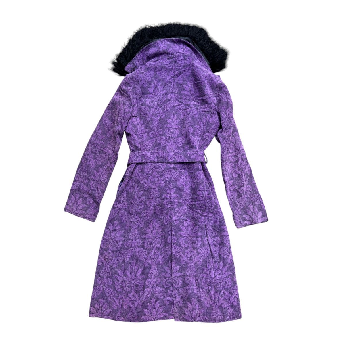 Vivienne Tam Vivienne Tam Velvet Embossed Coat With Removeable Fur Size S / US 4 / IT 40 - 8 Thumbnail