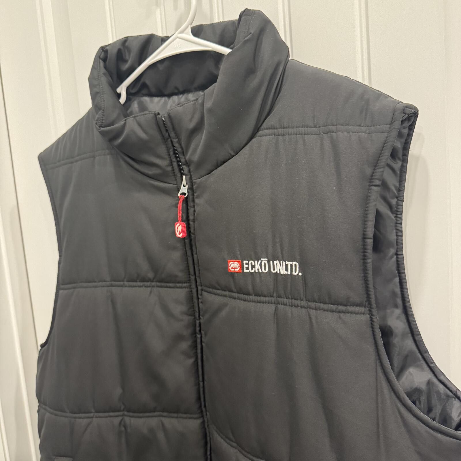 Ecko Unltd. Ecko Unltd. Men's Black Quilted Puffer Vest X-Large Size US XL / EU 56 / 4 - 2 Thumbnail