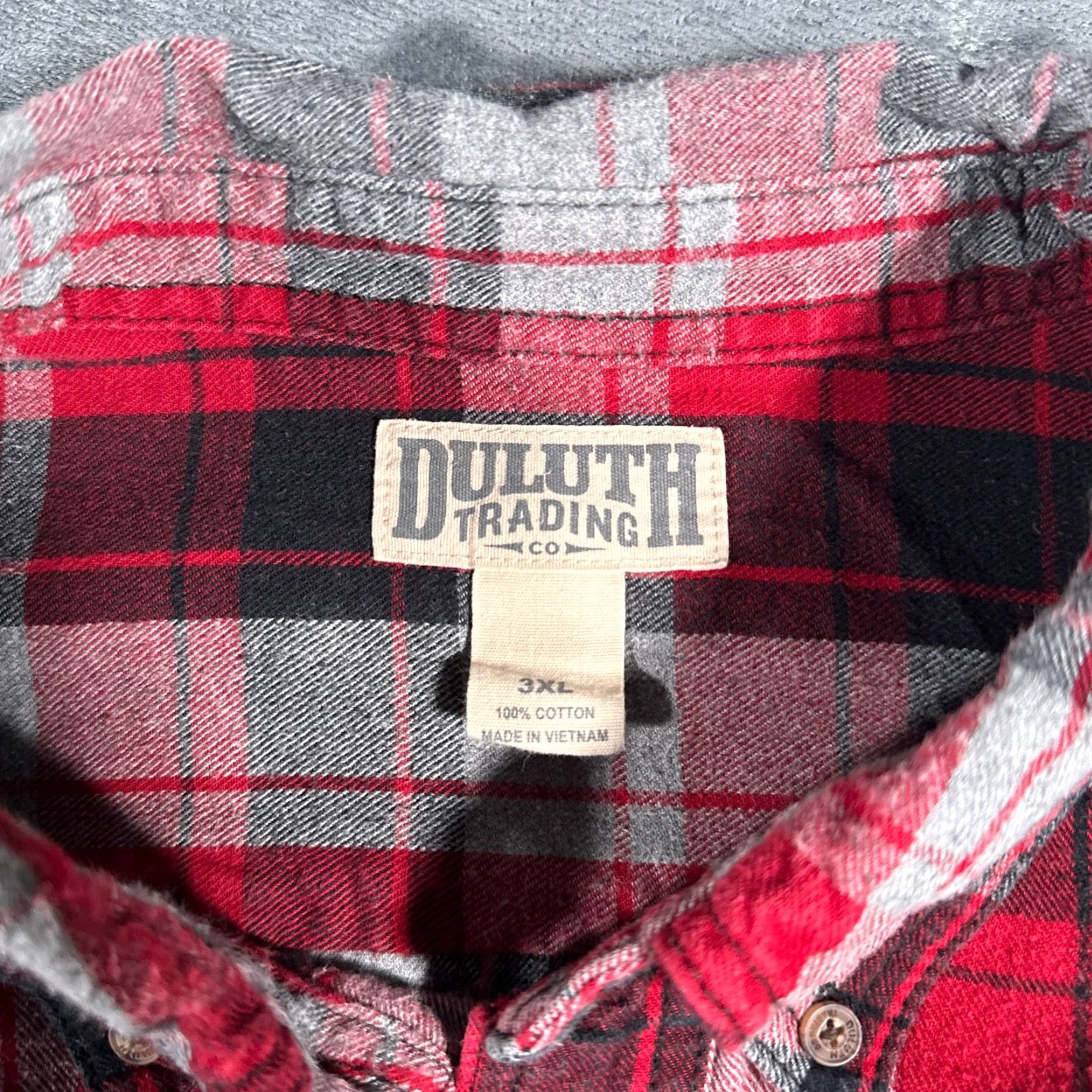 Vintage VINTAGE Duluth Men's Flannel Shirt Long Sleeve Button-Up Casual Outdoor Fall Spring Summer 3XL Red Size US XXL / EU 58 / 5 - 2 Thumbnail