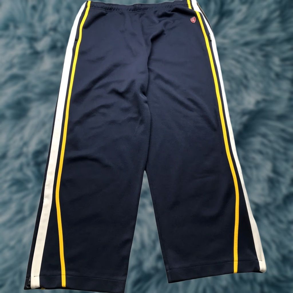Vintage VINTAGE Gear Seven Athletic Track Pants Mens Large L Navy White Striped Logo Pockets Size US 33 - 1 Thumbnail