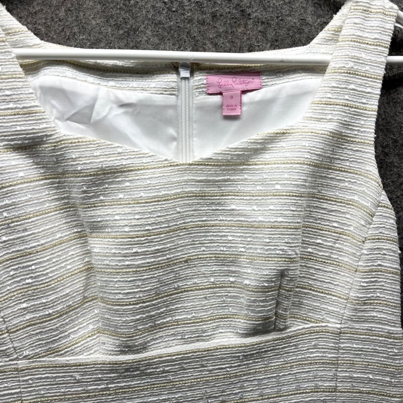 Lilly Pulitzer Lilly Pulitzer Dress Women 0 White Sleeveless Pencil Dress Casual Cotton Knee Length Vintage No Size XS / US 0-2 / IT 36-38 - 4 Thumbnail