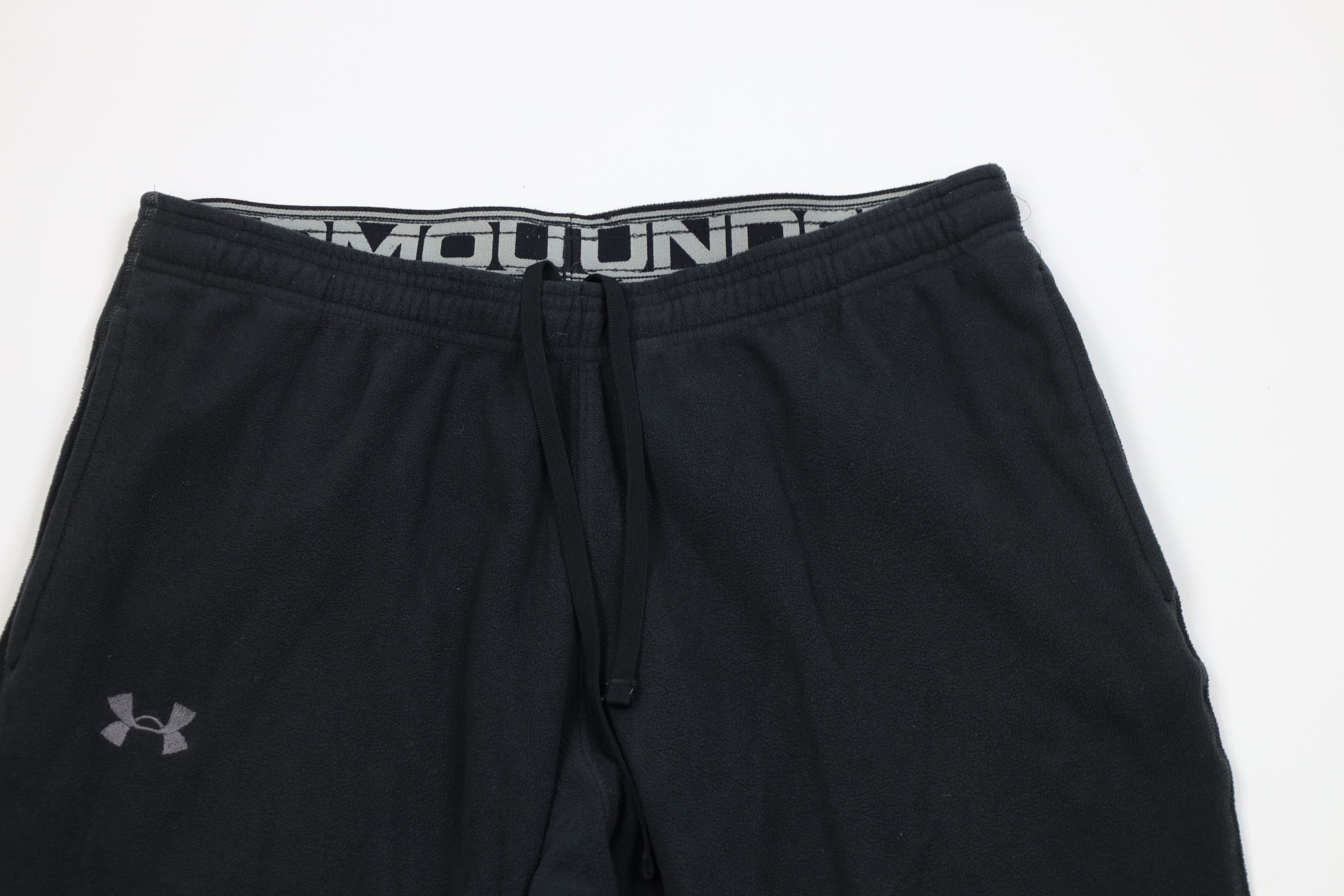Under Armour Vintage Under Armour Spell Out Wide Leg Fleece Pants Black Size US 36 / EU 52 - 2 Thumbnail