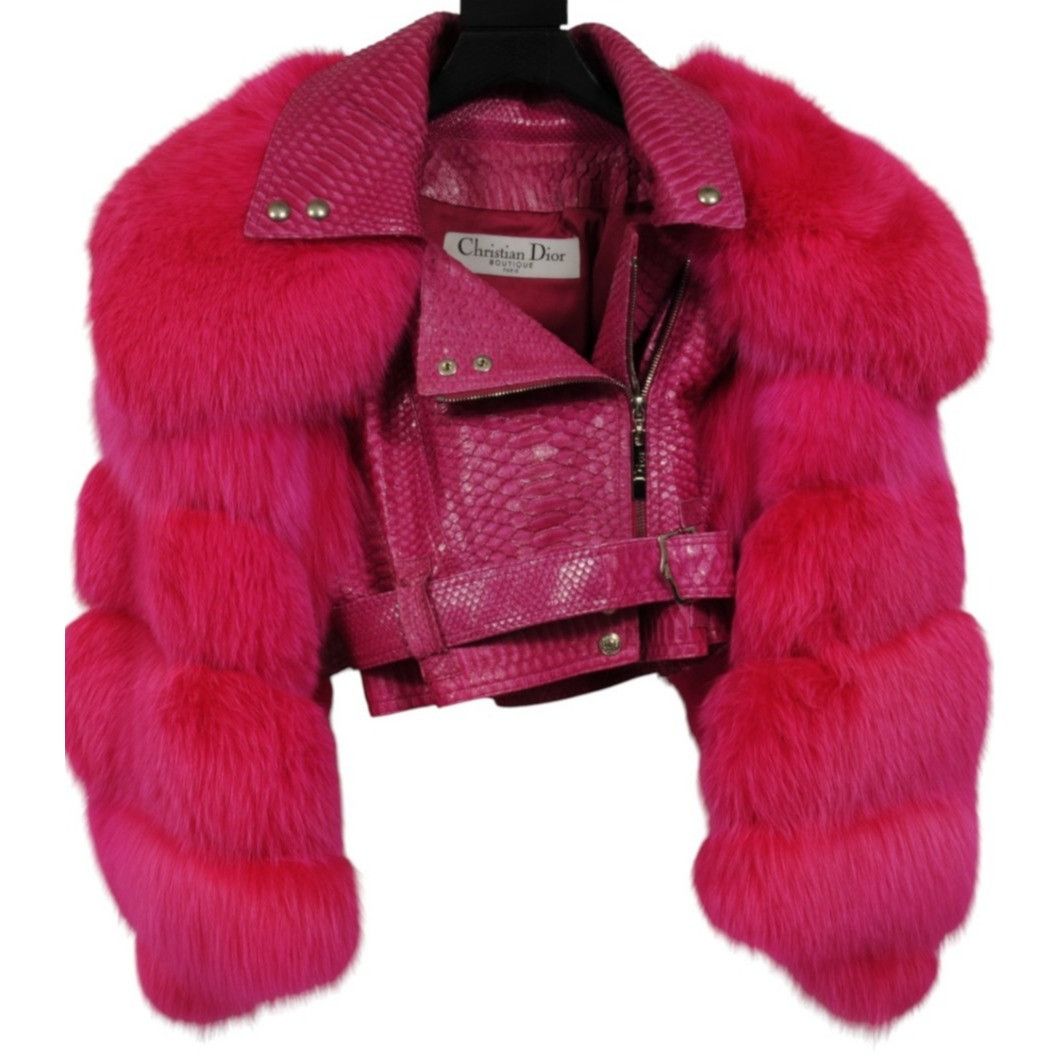 Dior John Galliano Spring 2004 Crop Biker Jacket Size S / US 4 / IT 40 - 4 Thumbnail