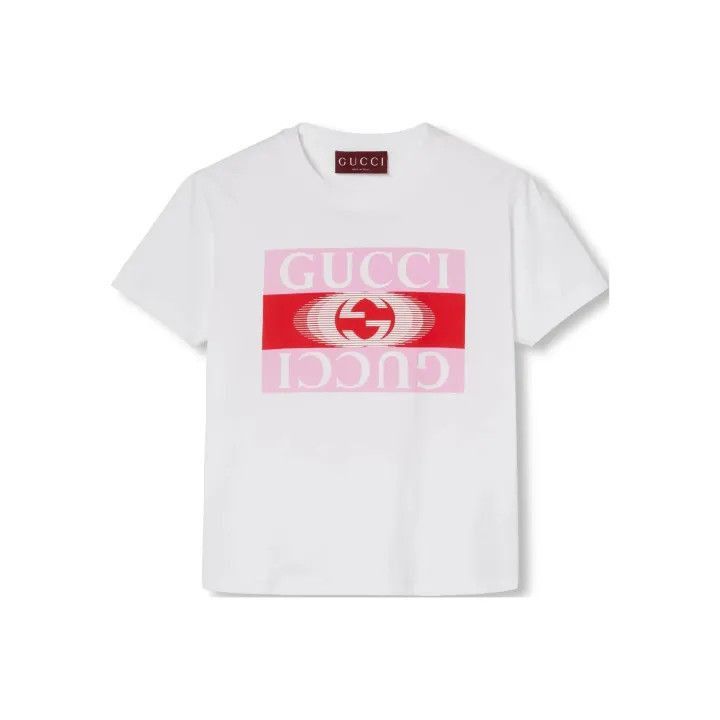 Gucci Gucci Logo Print Short Sleeve T-Shirt-2507 Size S / US 4 / IT 40 - 1 Thumbnail