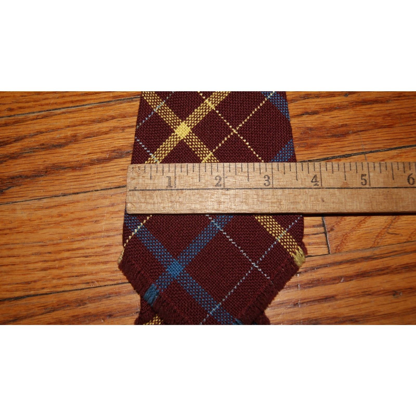 REGAL 1930s REGAL Hand Woven Homespun Men's Necktie, Striped Rare Size ONE SIZE - 6 Thumbnail