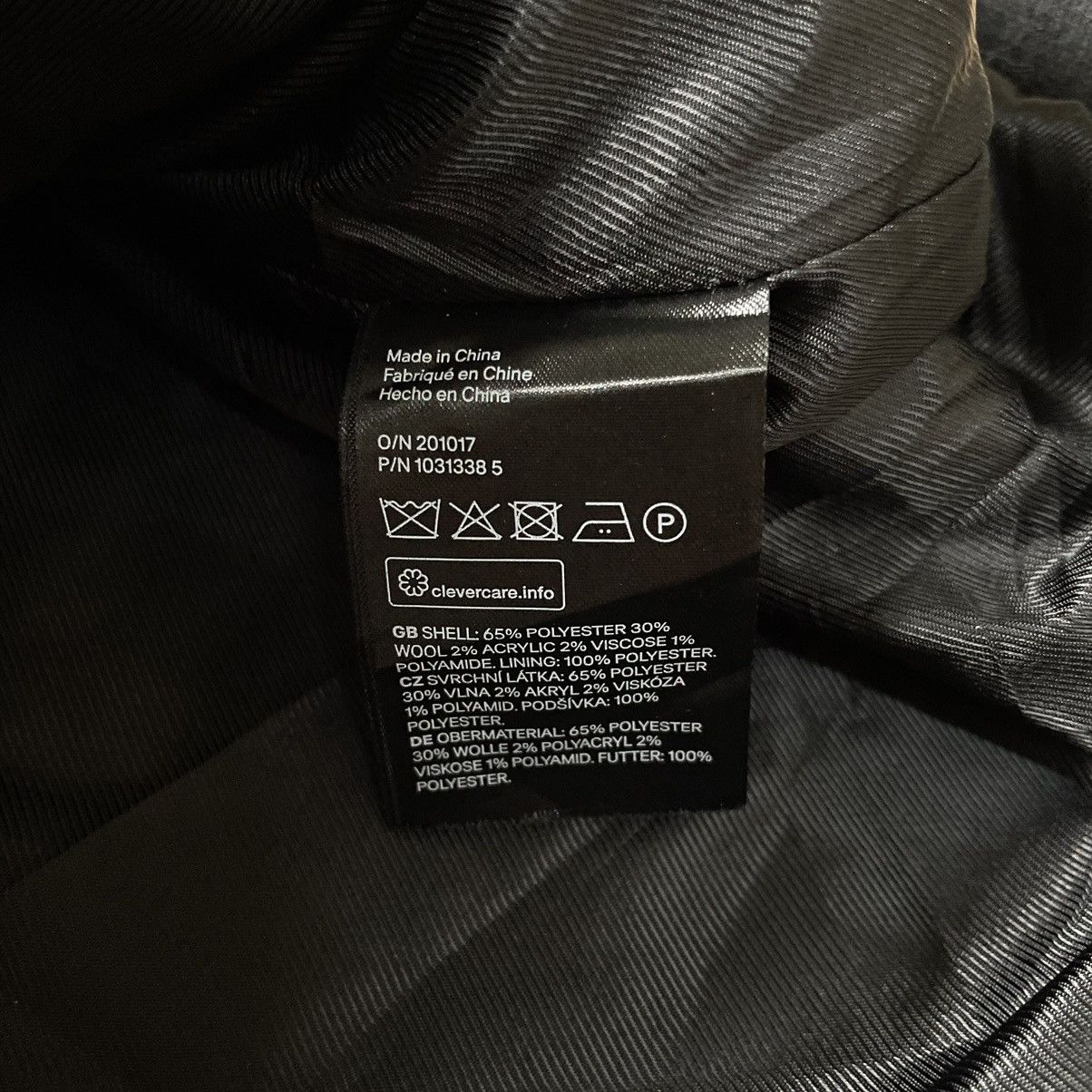 H&M H&M Men Black Solid Wool Blend Collar Jacket XL Size US XL / EU 56 / 4 - 13 Thumbnail