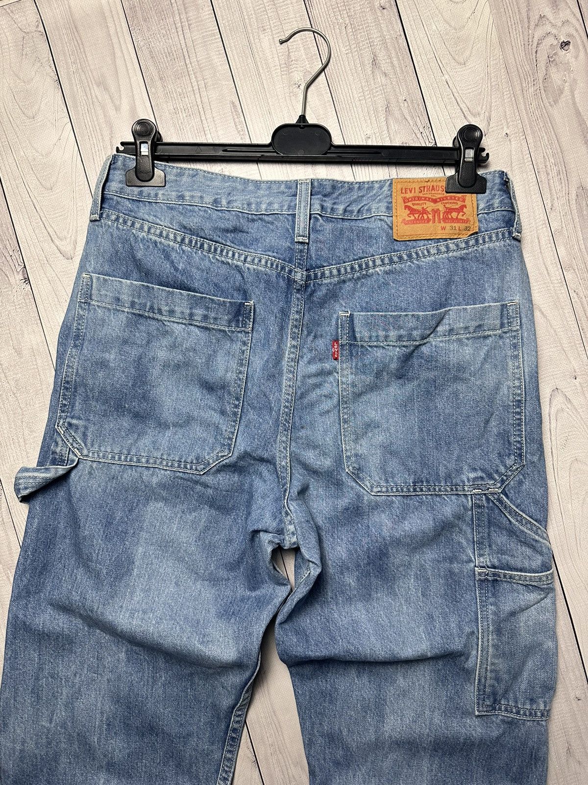 Levi's Vintage Clothing × Vintage Vintage Levi’s Work pants denim pockets size 31/34 Size US 31 - 3 Thumbnail