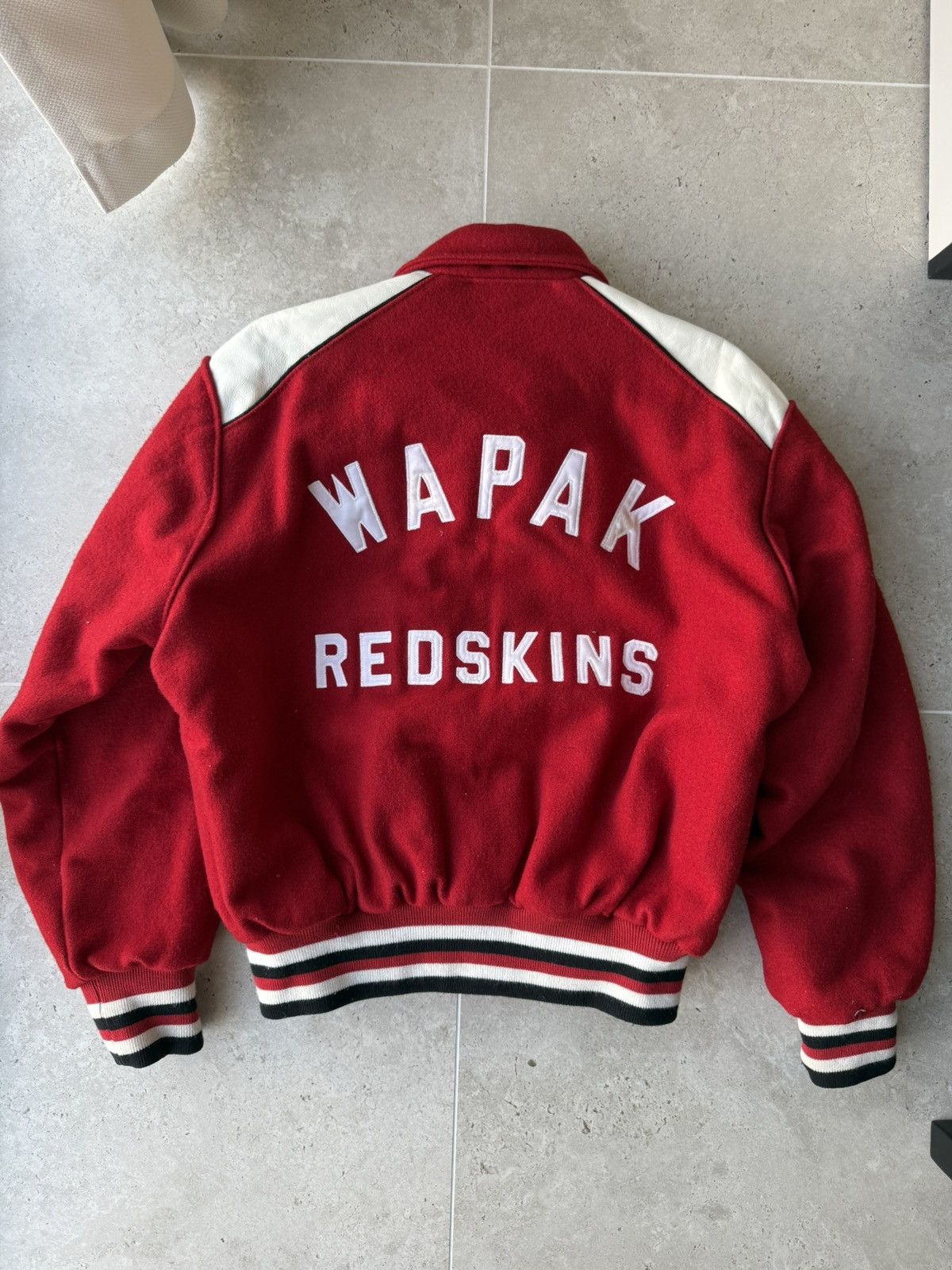 NFL Vintage 89-90 Washington Wapak Redskins Bomber Jacket Size US XL / EU 56 / 4 - 2 Thumbnail