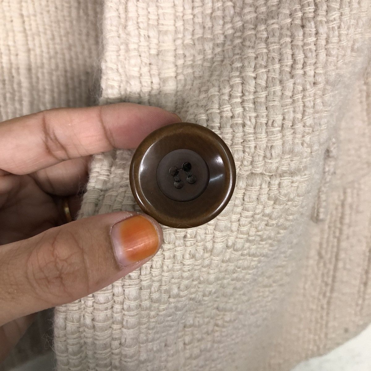 Japanese Brand 📌Asymmetrical Button Cropped Wool Jacket Ships Issey Miyake Size S / US 4 / IT 40 - 18 Thumbnail