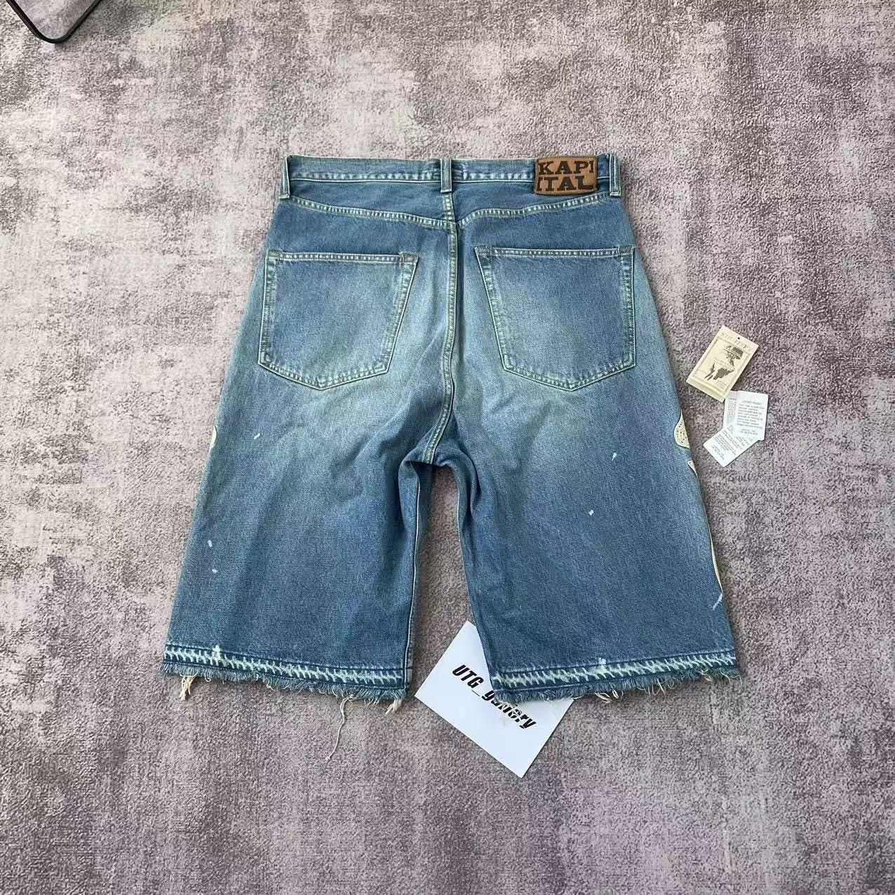 Kapital Kapital Bone Denim Shorts Size US 36 / EU 52 - 2 Thumbnail