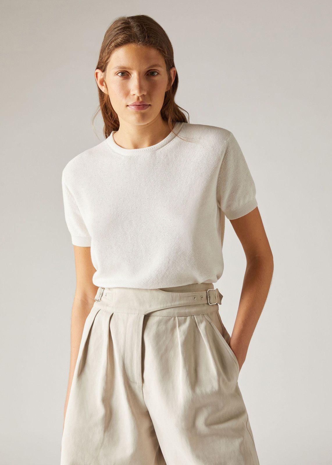 Loro Piana o1srvl11e0424 Sweater in White Size S / US 4 / IT 40 - 1 Thumbnail