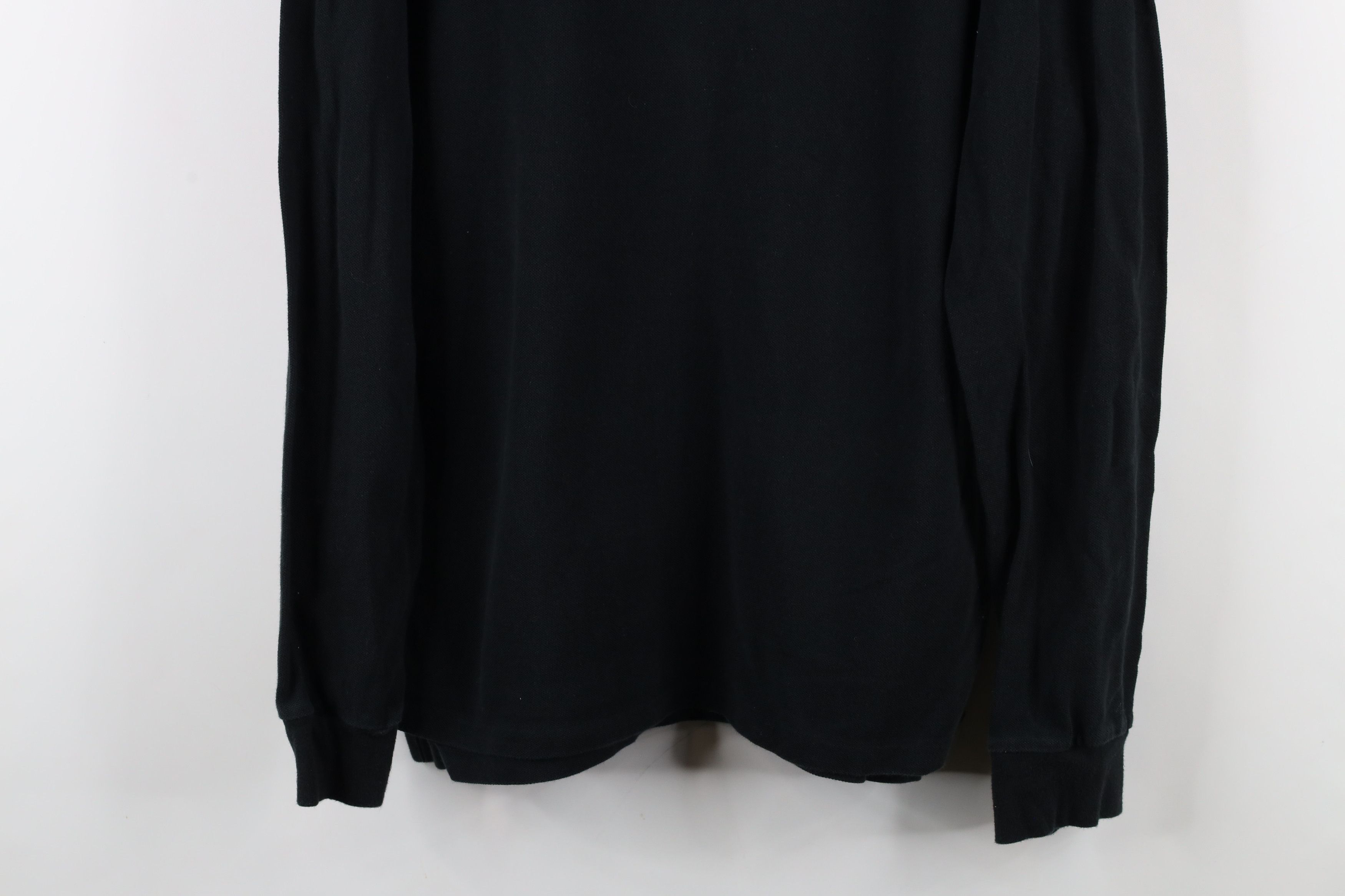 Polo Ralph Lauren Vintage Ralph Lauren Fit Long Sleeve Rugby Polo Shirt Black Size US XL / EU 56 / 4 - 3 Thumbnail