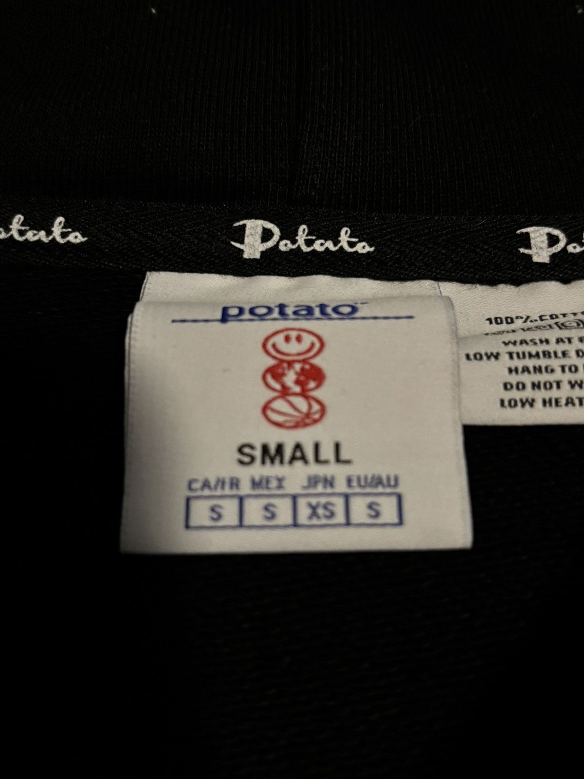 Imran Potato Imran Potato black logo zip up Size US S / EU 44-46 / 1 - 2 Thumbnail