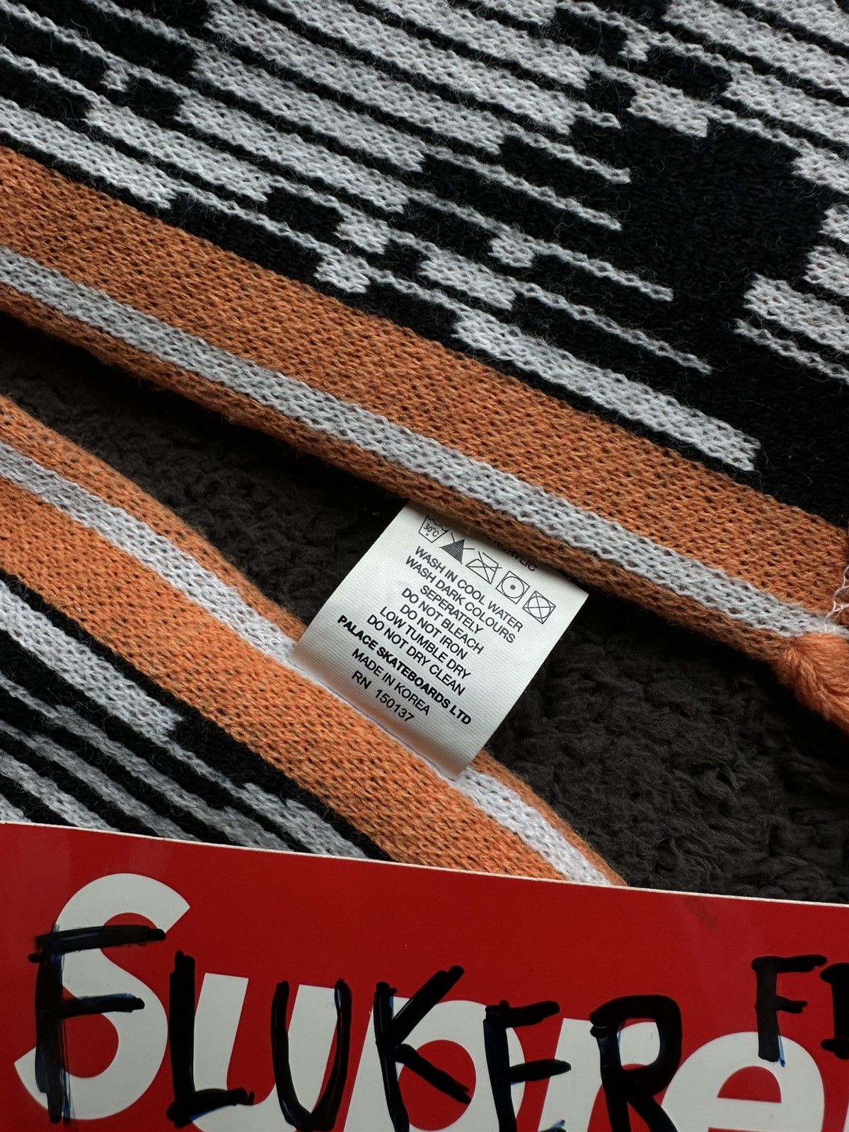 Palace Palace Skateboards Feeling Scarf Orange Size ONE SIZE - 5 Thumbnail
