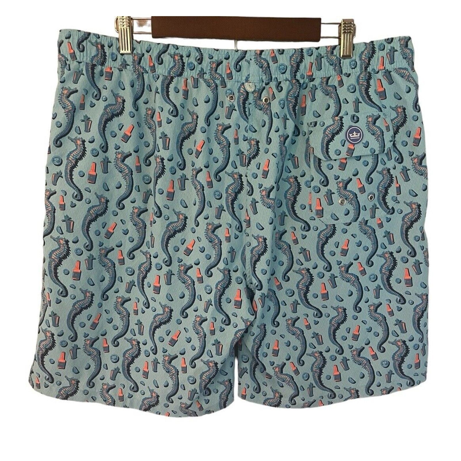 Peter Millar Peter Millar Seaside Collection Swim Trunks Blue Size XL Size US 40 / EU 56 - 2 Thumbnail