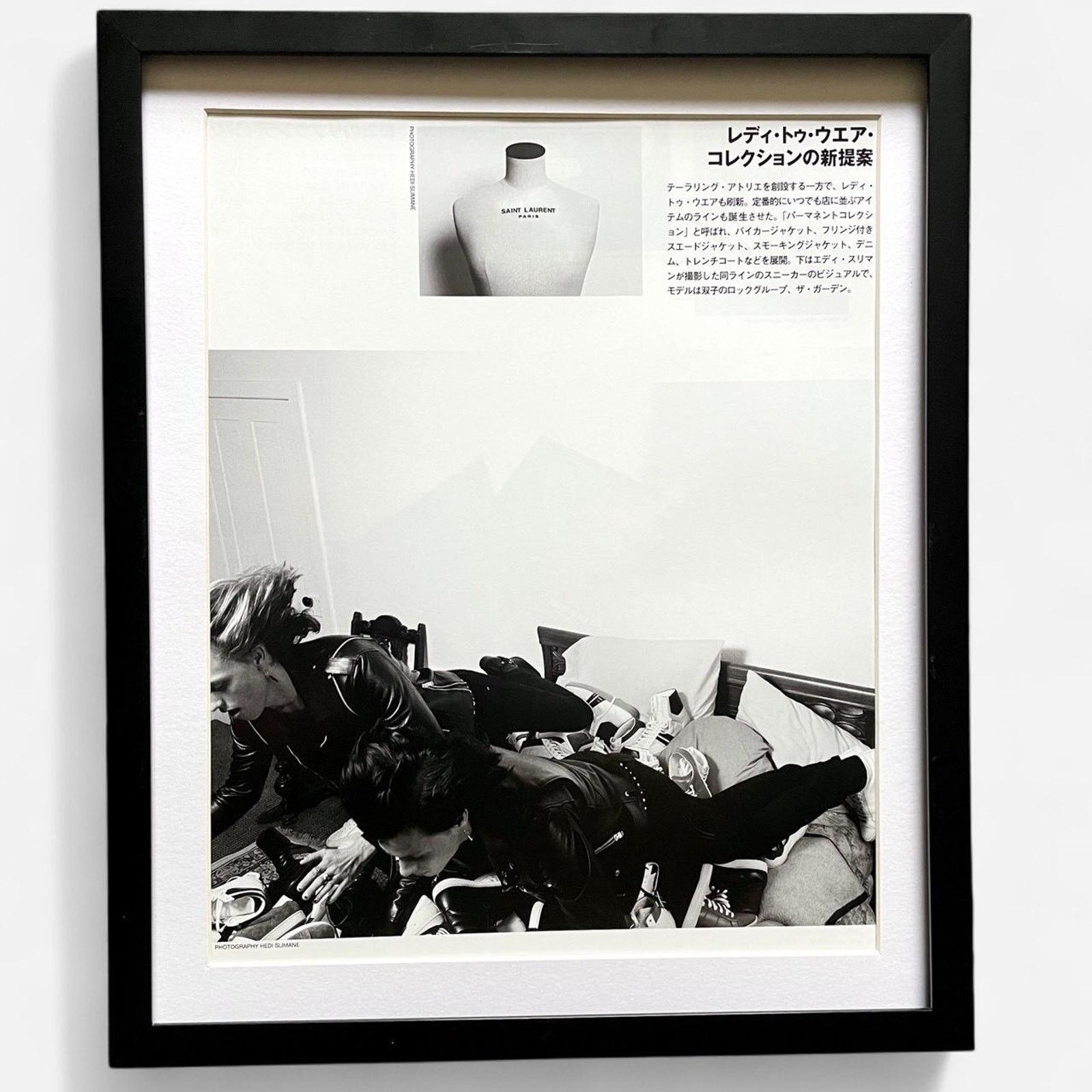 Hedi Slimane × Vintage Hedi Slimane vintage photography framed poster 9x11 Size ONE SIZE - 1 Thumbnail