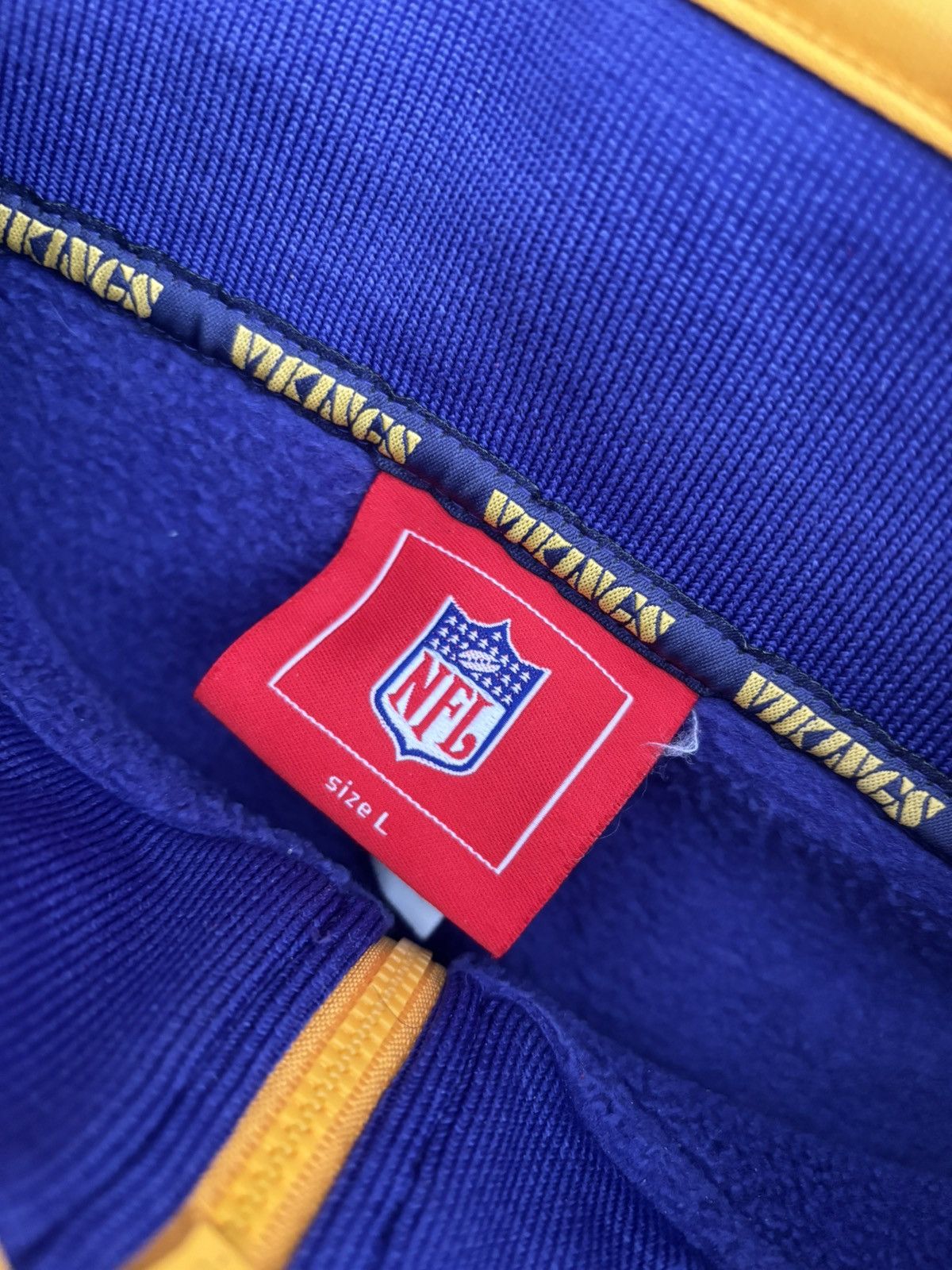 NFL Vintage Minnesota Vikings Quarter Zip Pullover Size US L / EU 52-54 / 3 - 2 Thumbnail