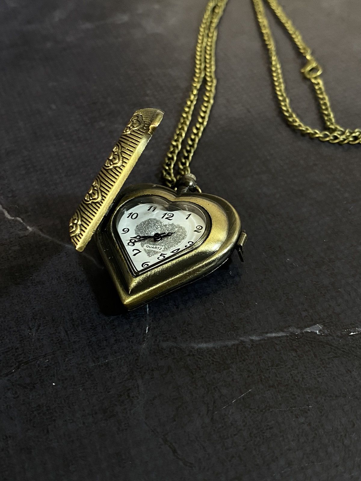 Jewelry × Vintage Vintage Heart-Shaped Pocket Watch Japanese Brand Size ONE SIZE - 5 Thumbnail